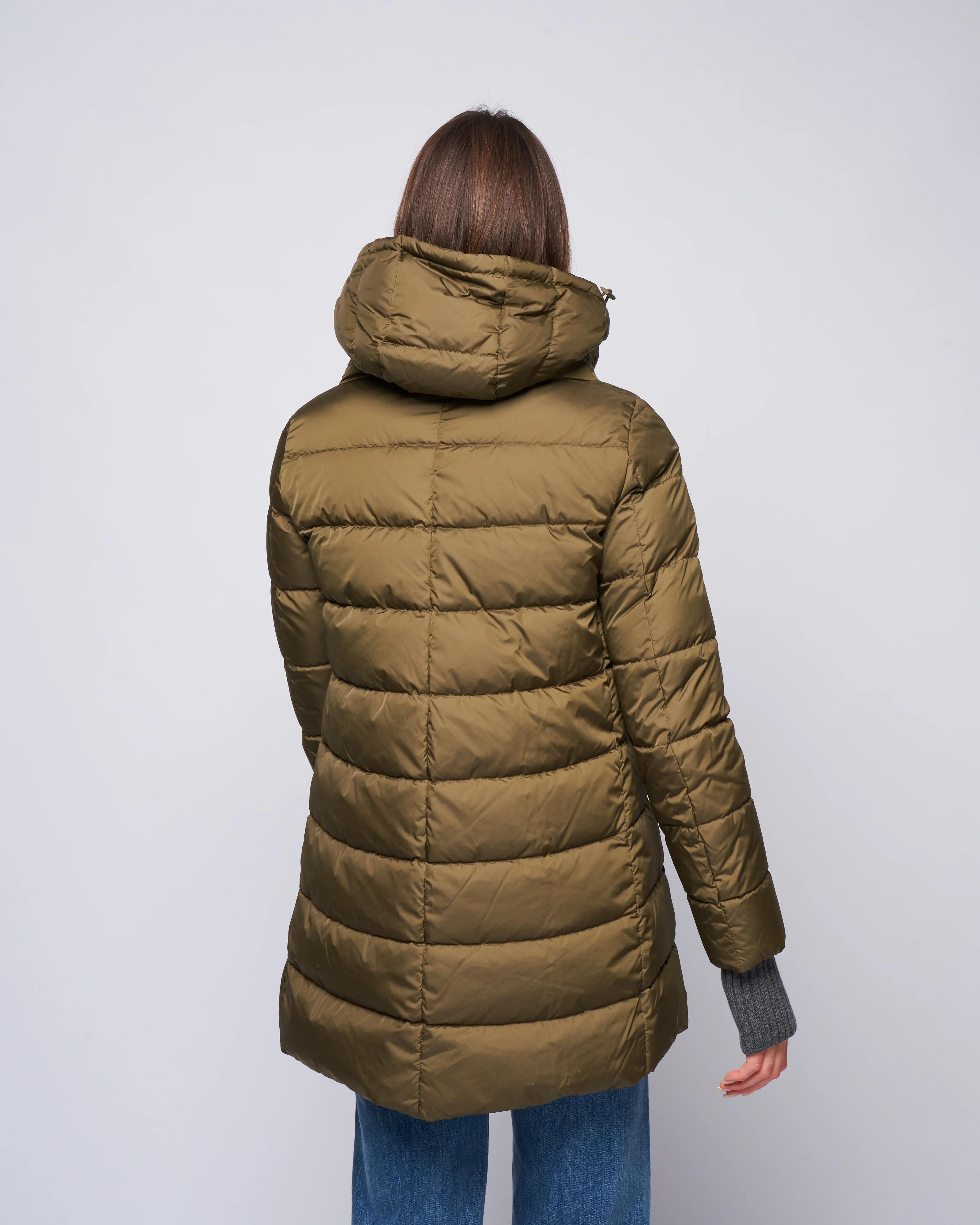 heavy a-line hi-lo - verde militare - Image 4