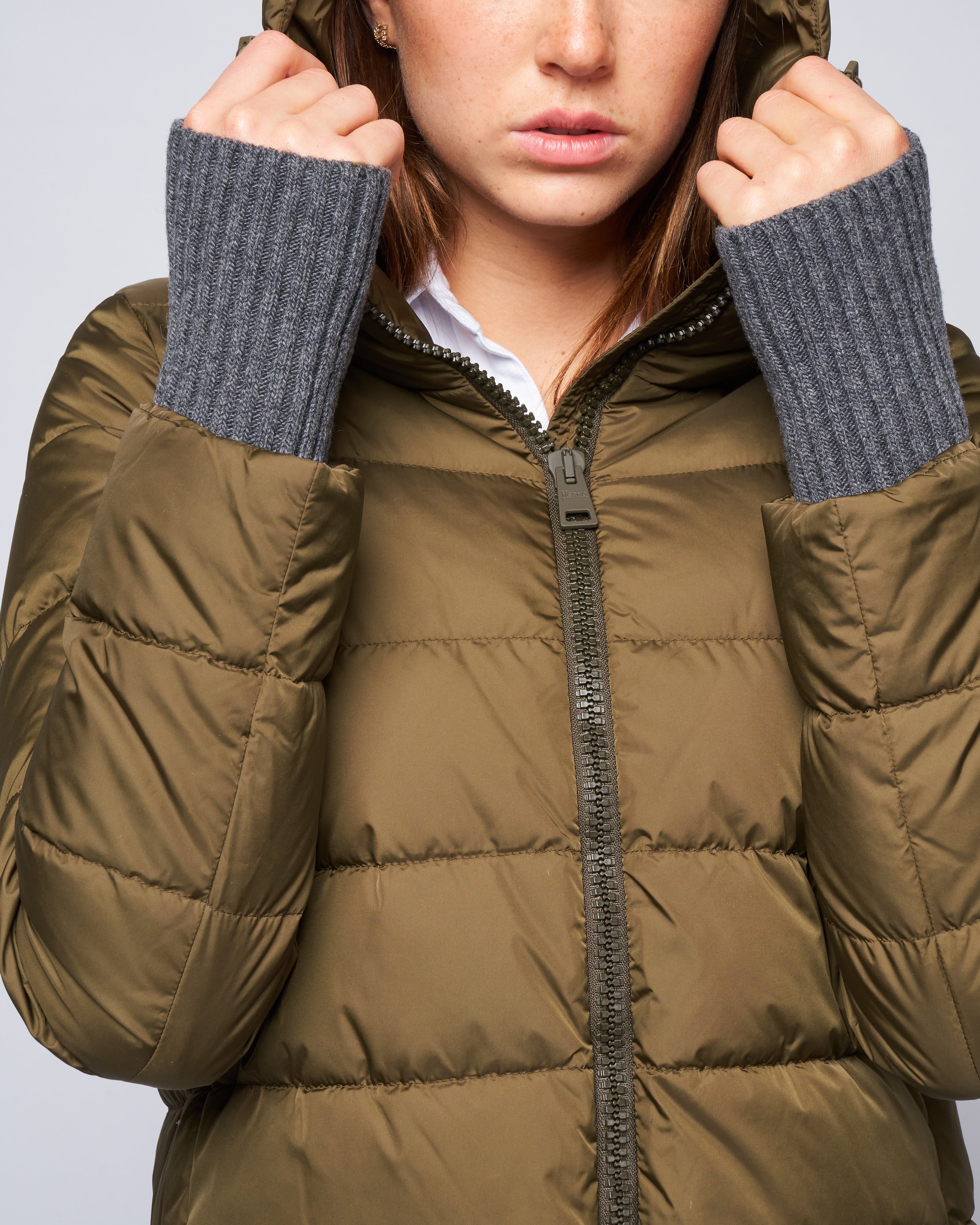heavy a-line hi-lo - verde militare - Image 5