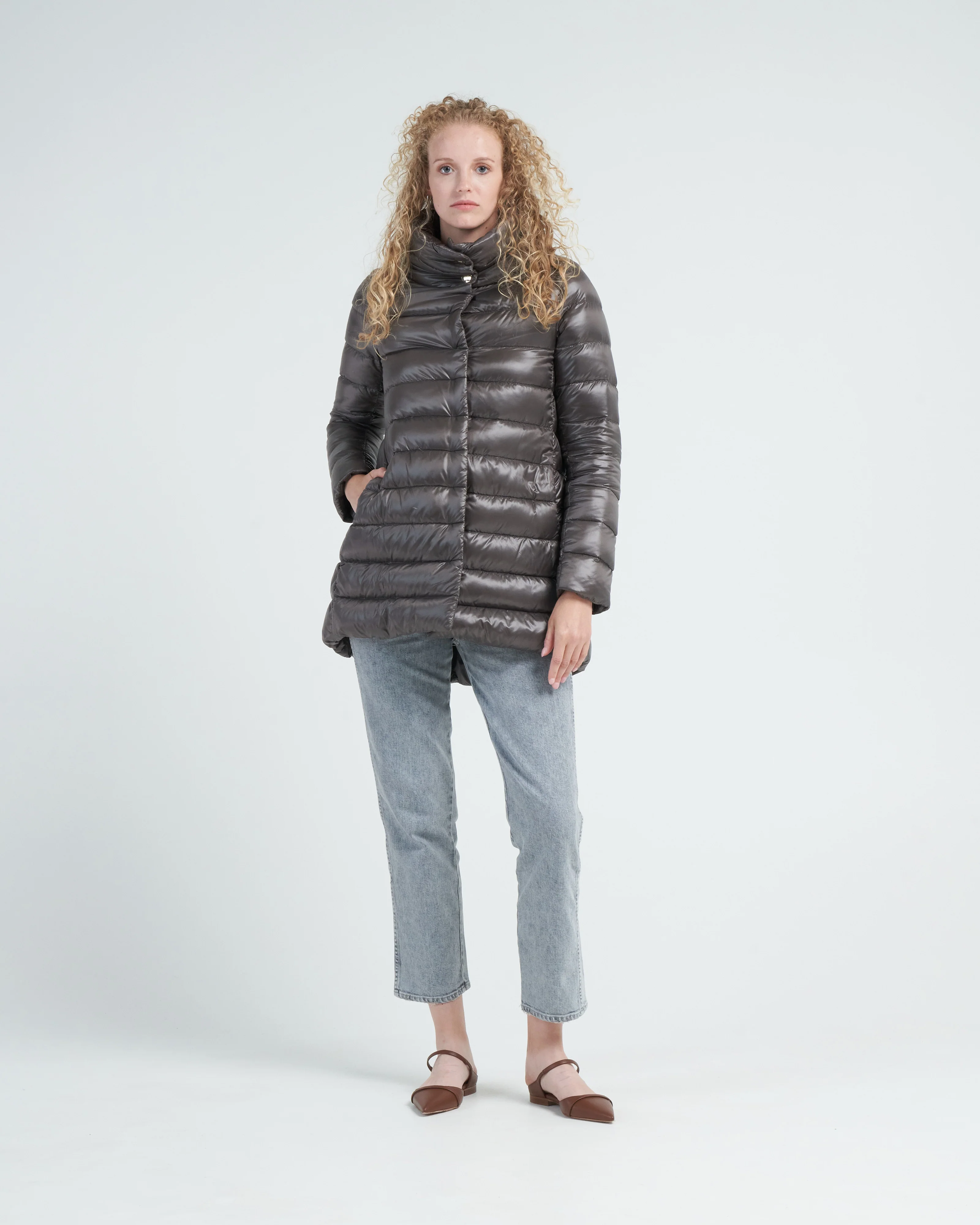 iconico amelia nylon ultralight a-line hi-lo - Image 2