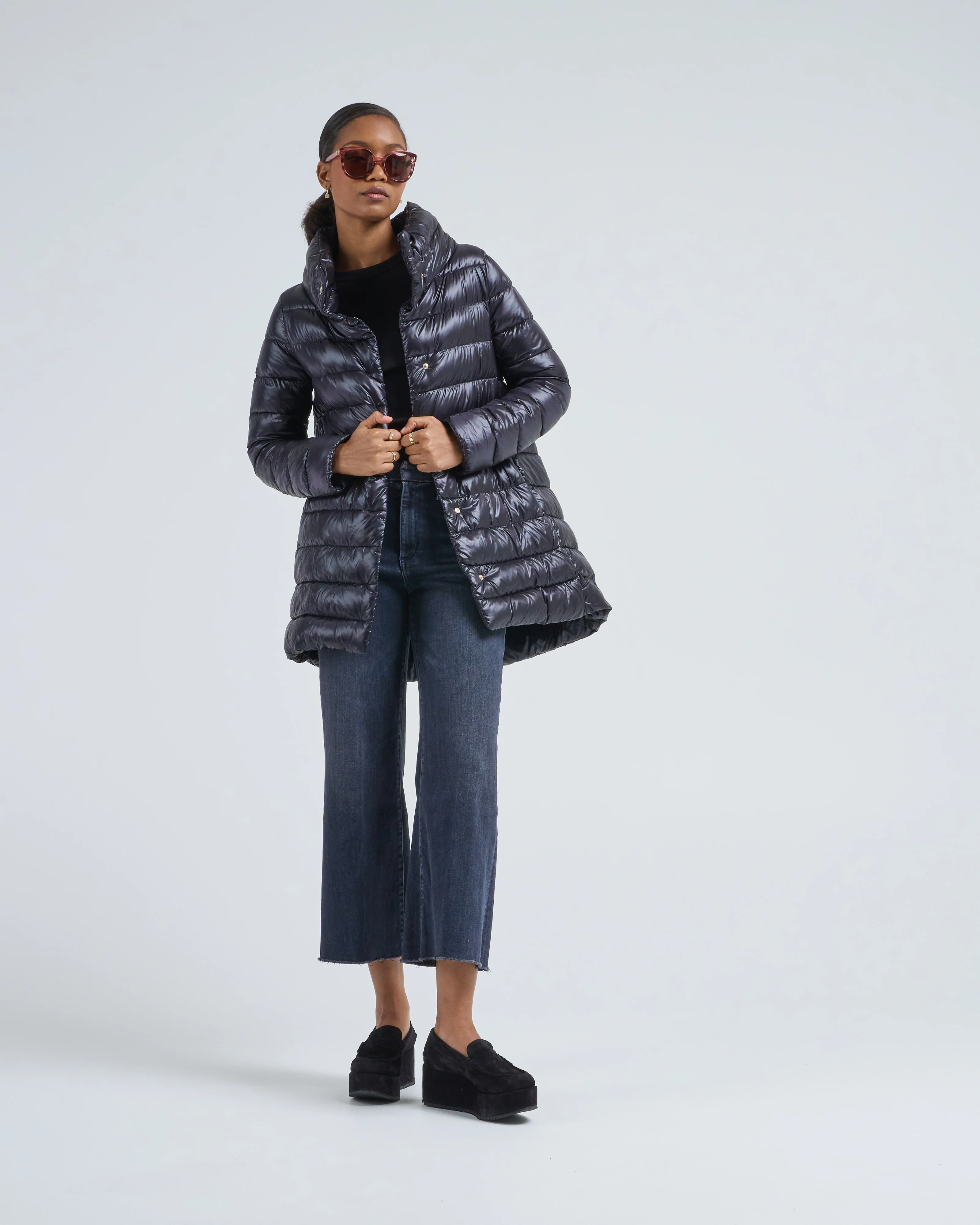 iconico amelia nylon ultralight a-line hi-lo - Image 2