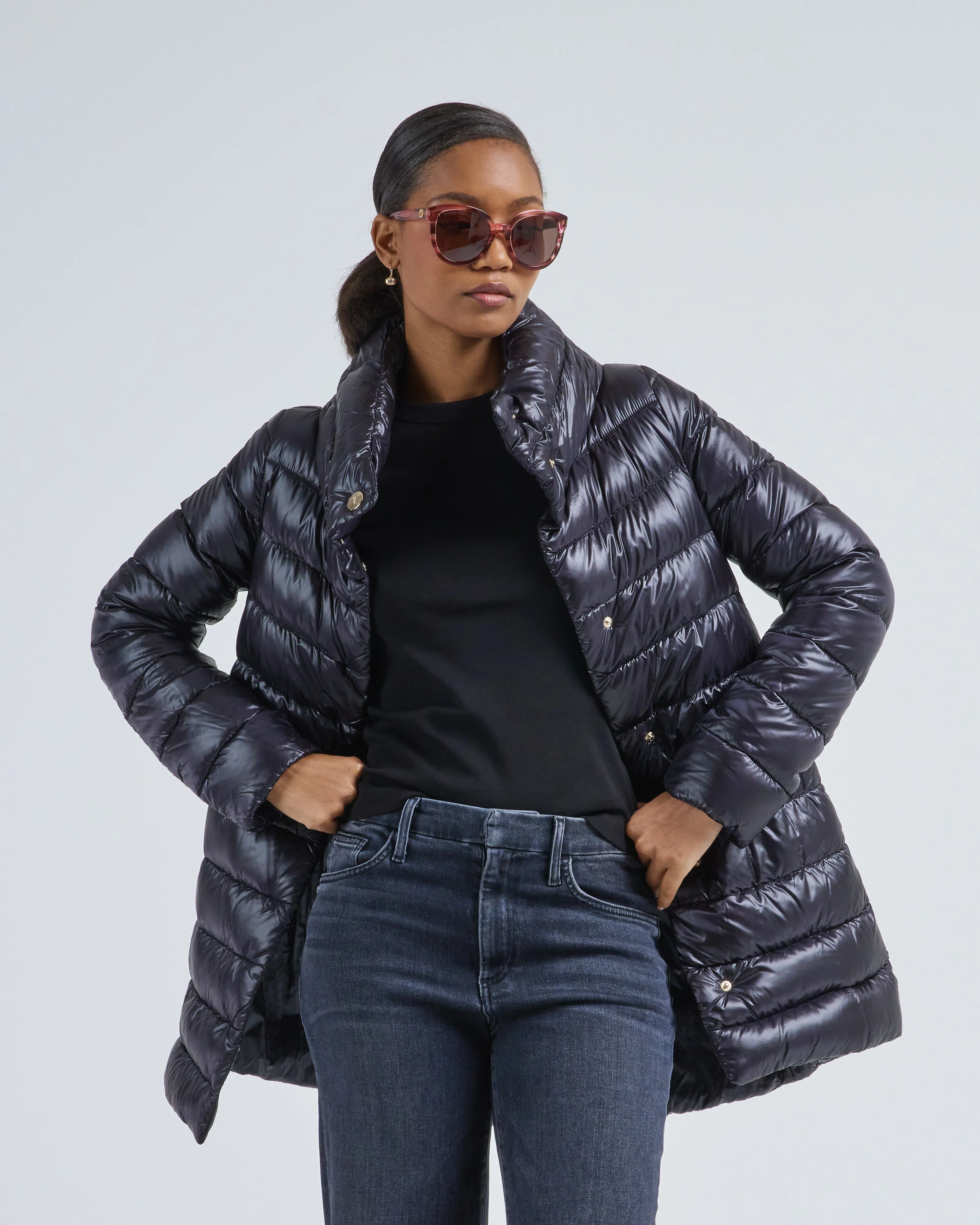 iconico amelia nylon ultralight a-line hi-lo - Image 3