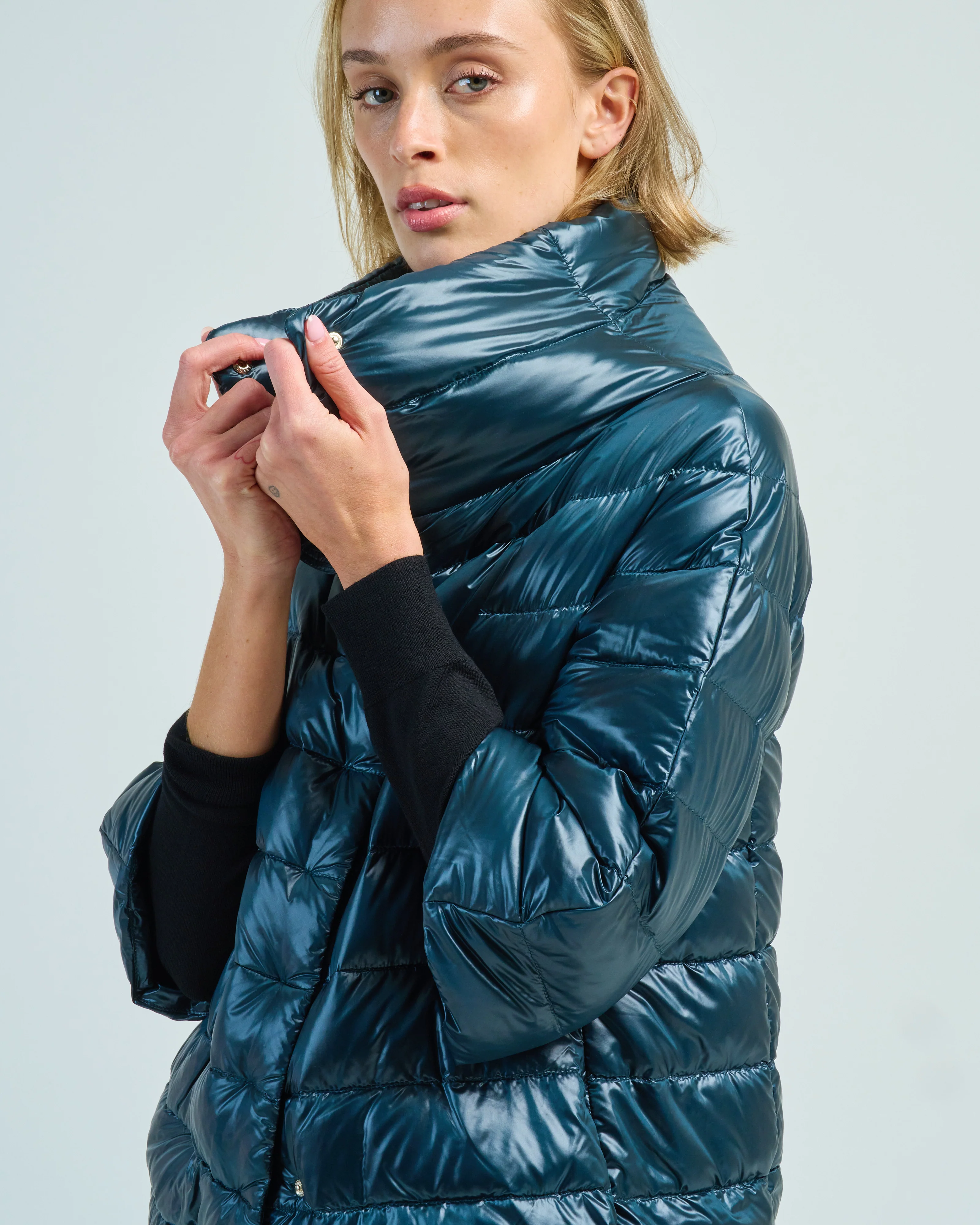 iconico aminta 3/4 slv cocoon coat - Image 5