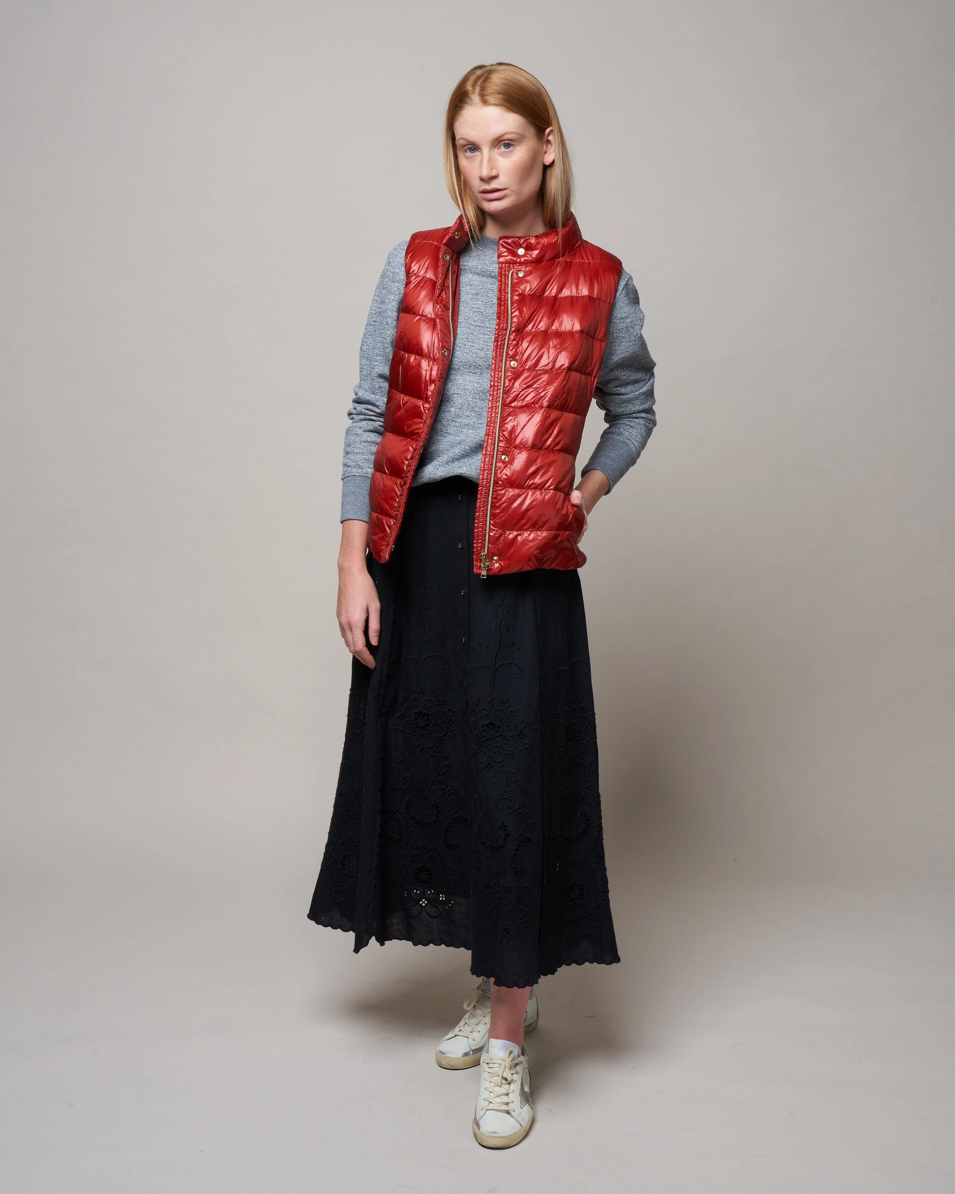 iconico giulia short vest - burnt henna - Image 2