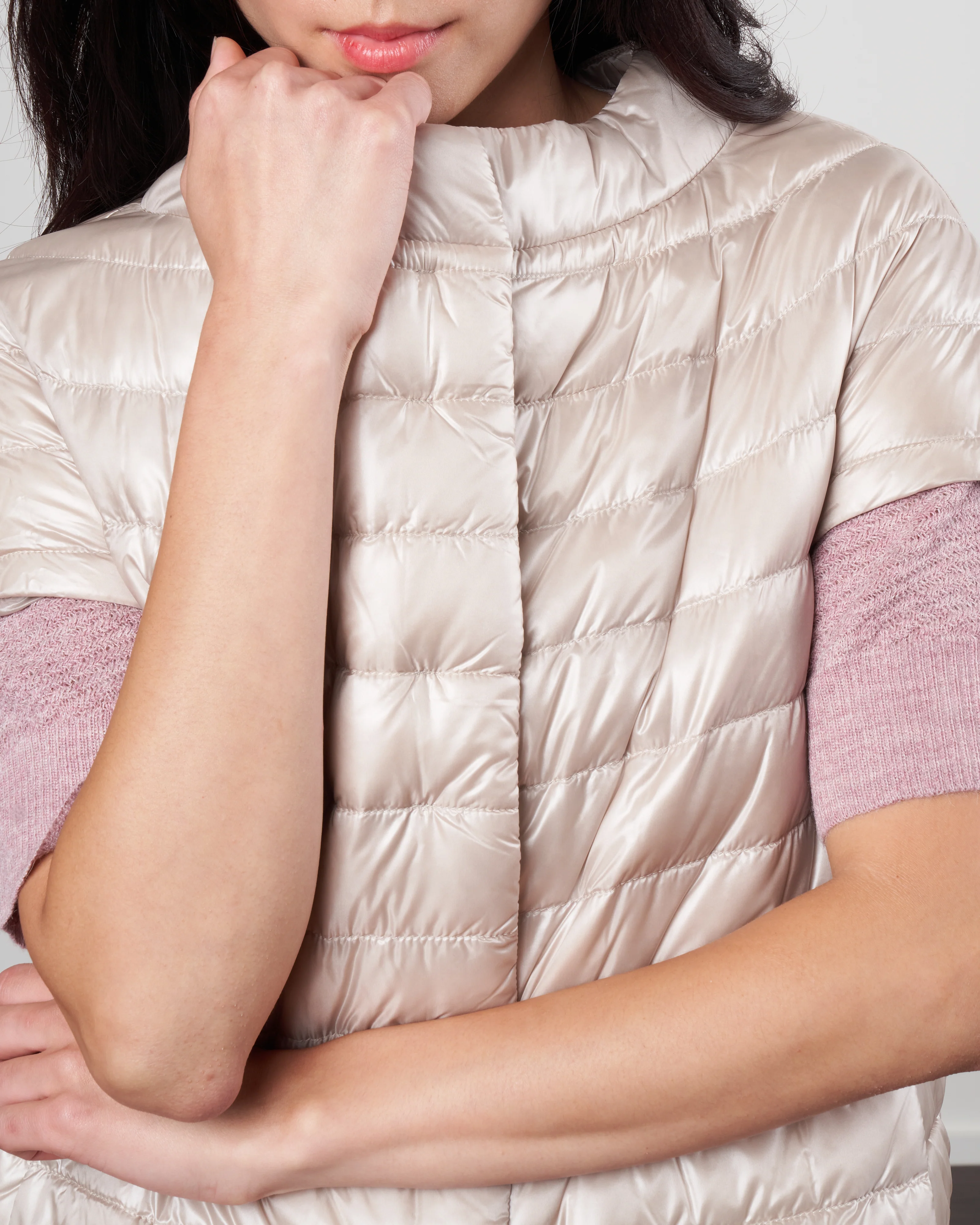 iconico nylon ultralight cap sleeve - crema - Image 2