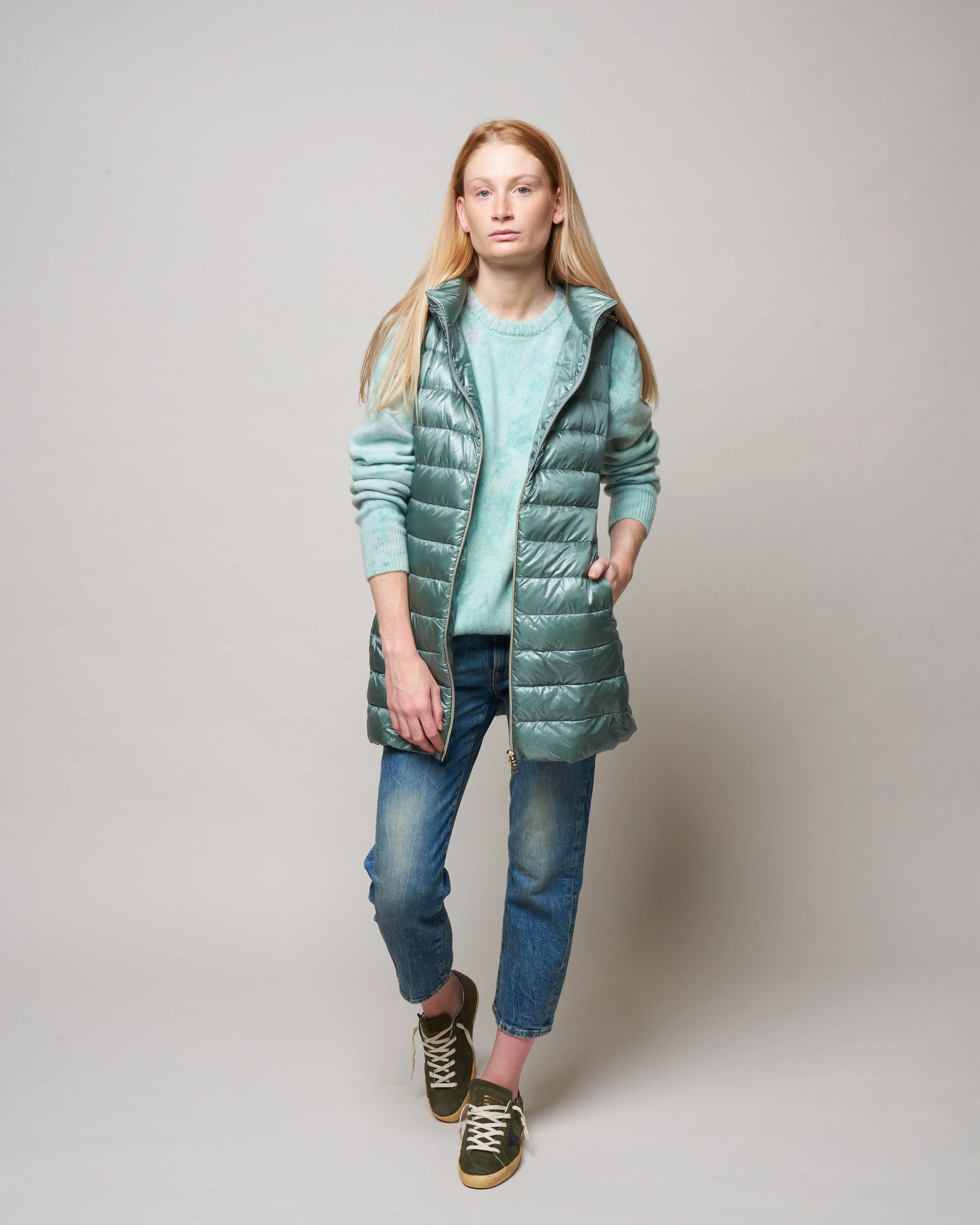 iconico serena long vest w/ removable hood - lattementa - Image 2