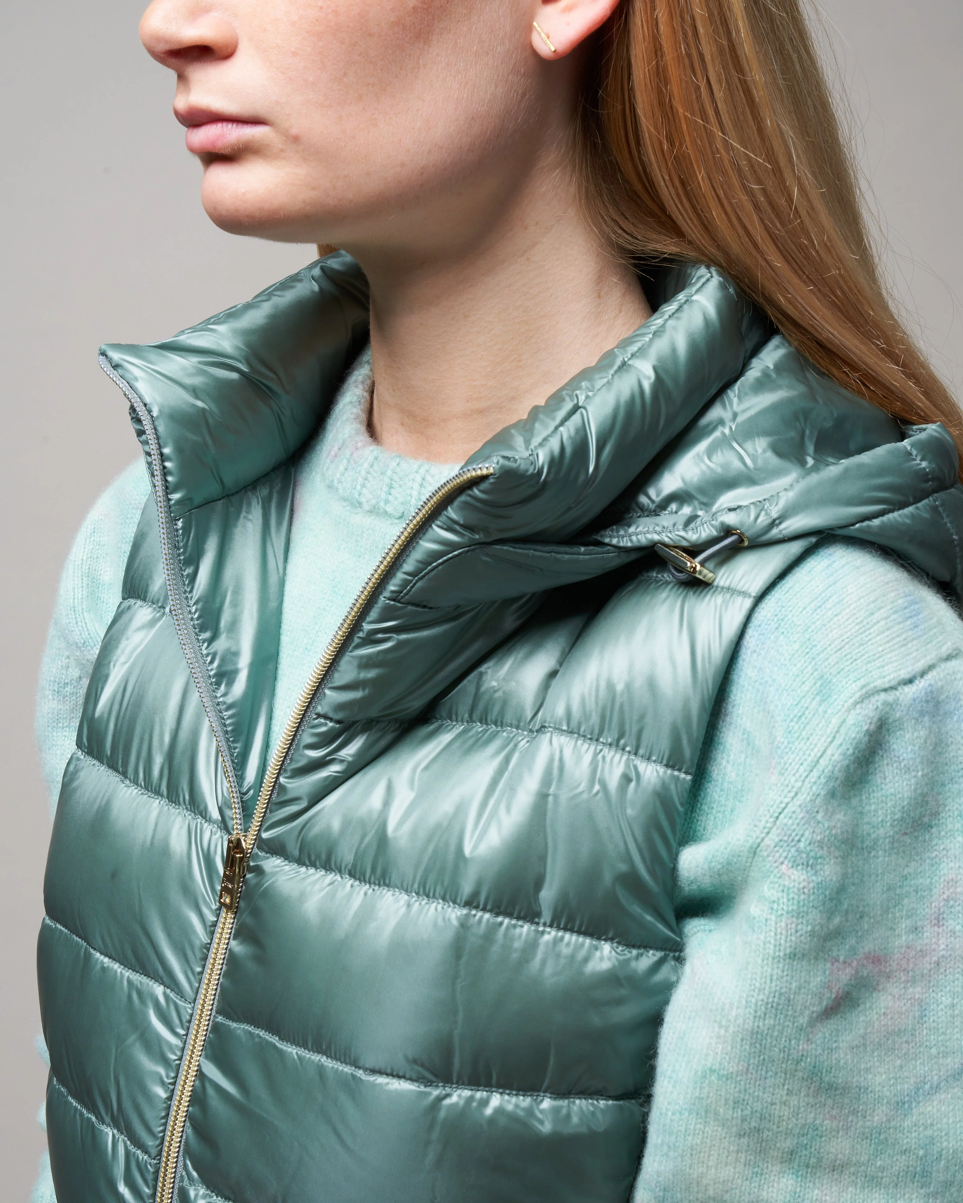 iconico serena long vest w/ removable hood - lattementa - Image 5
