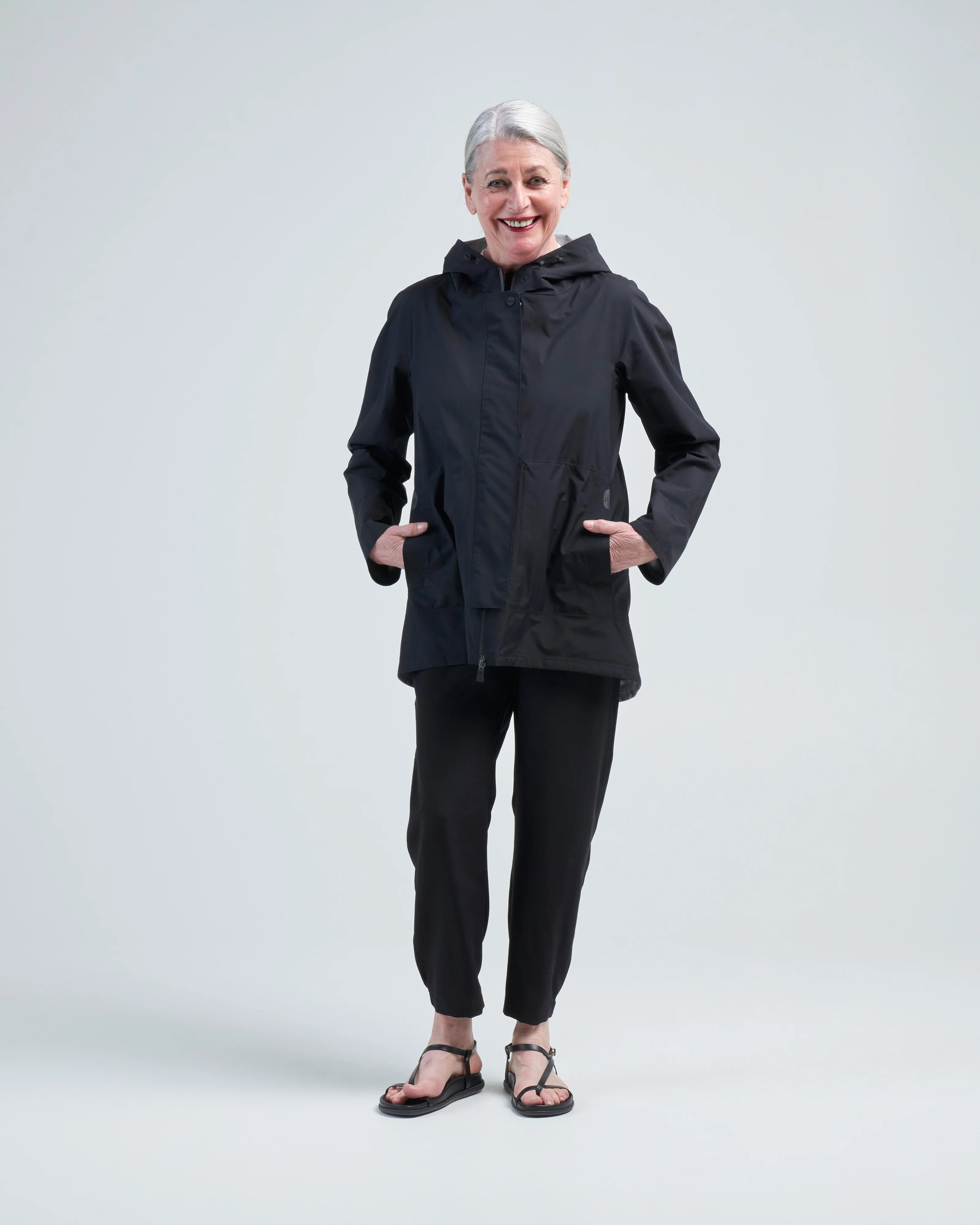 laminar-gortex hi/lo a-line waterproof jacket - Image 2