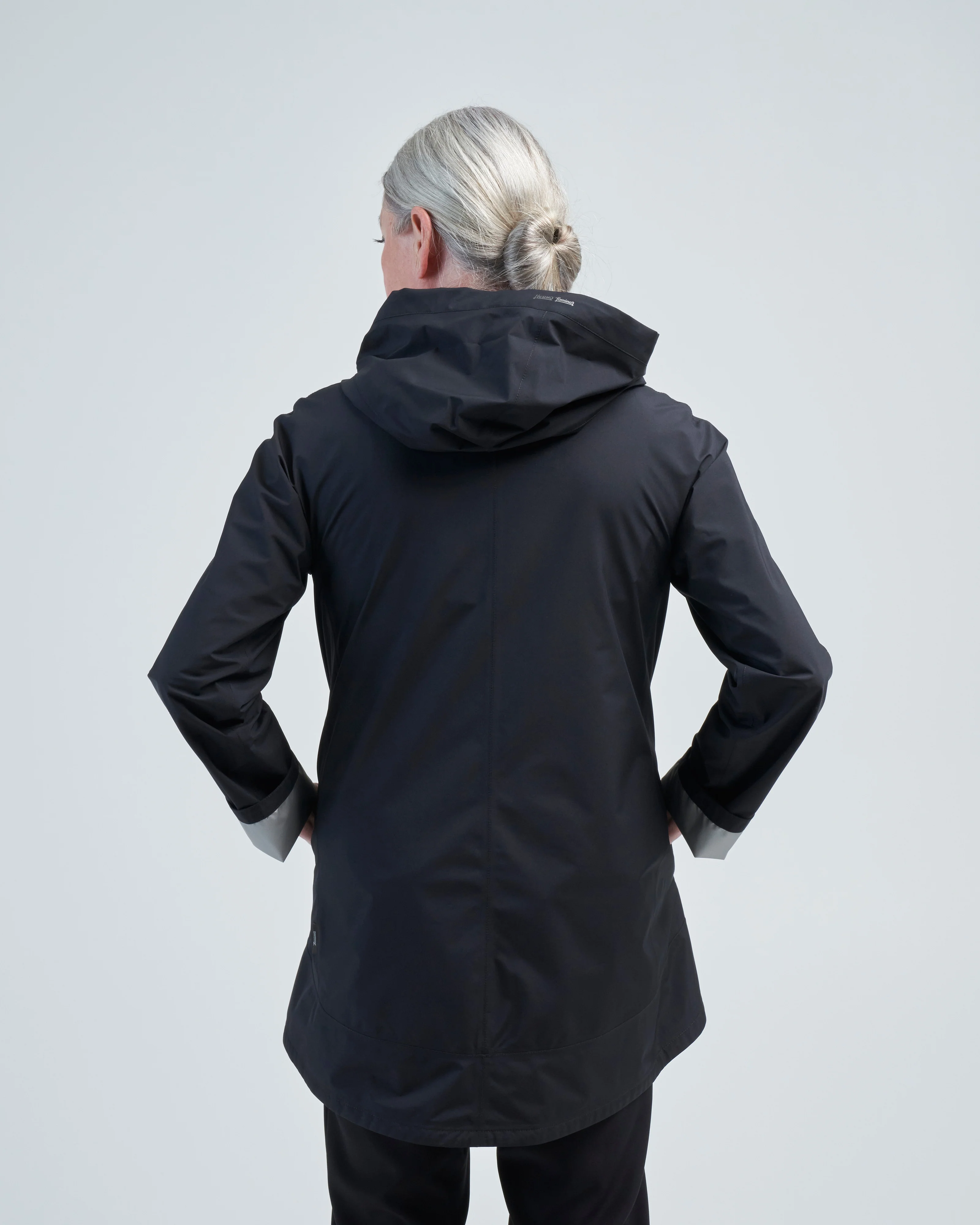 laminar-gortex hi/lo a-line waterproof jacket - Image 4