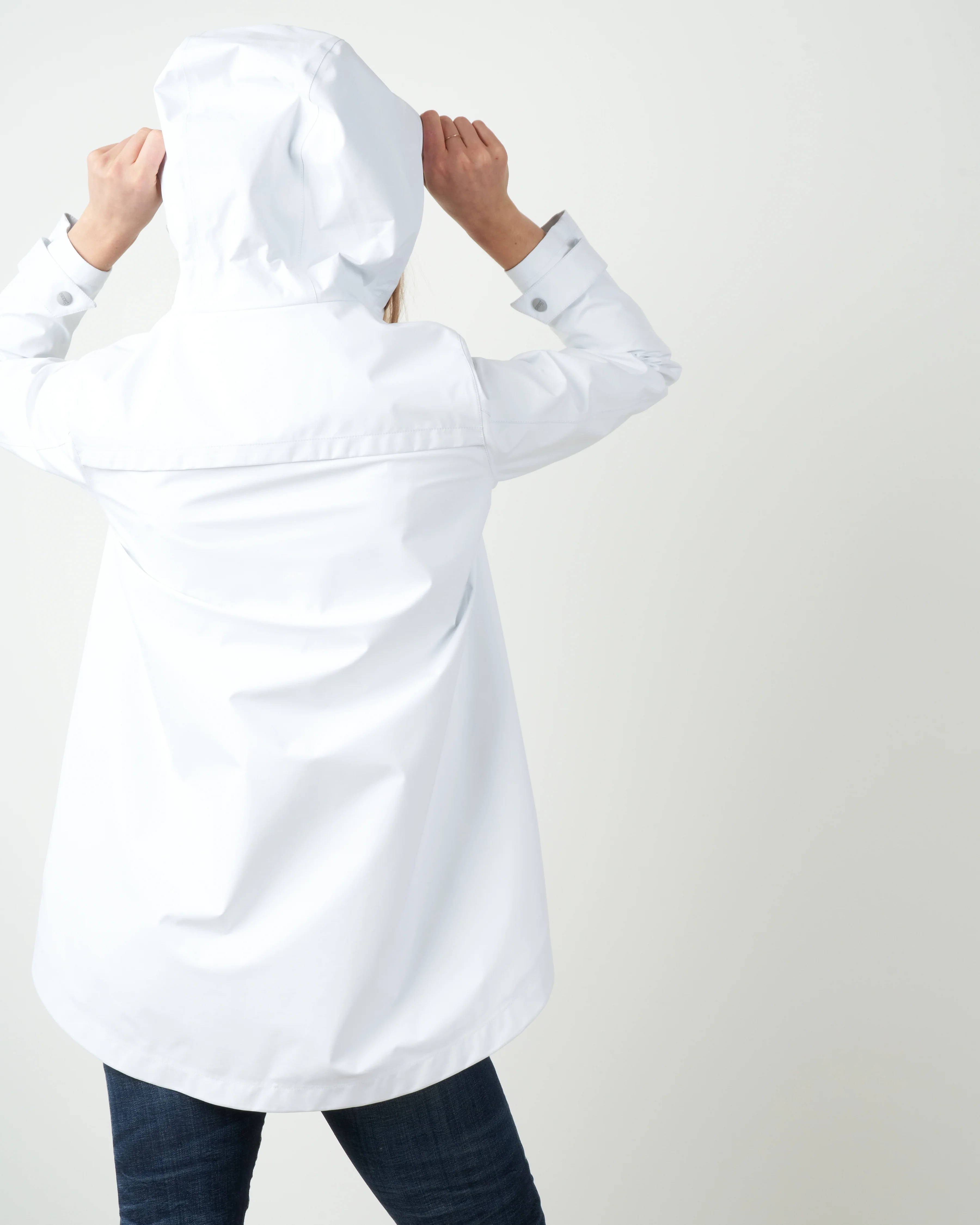 laminar coat w/ side snaps - white - Image 2