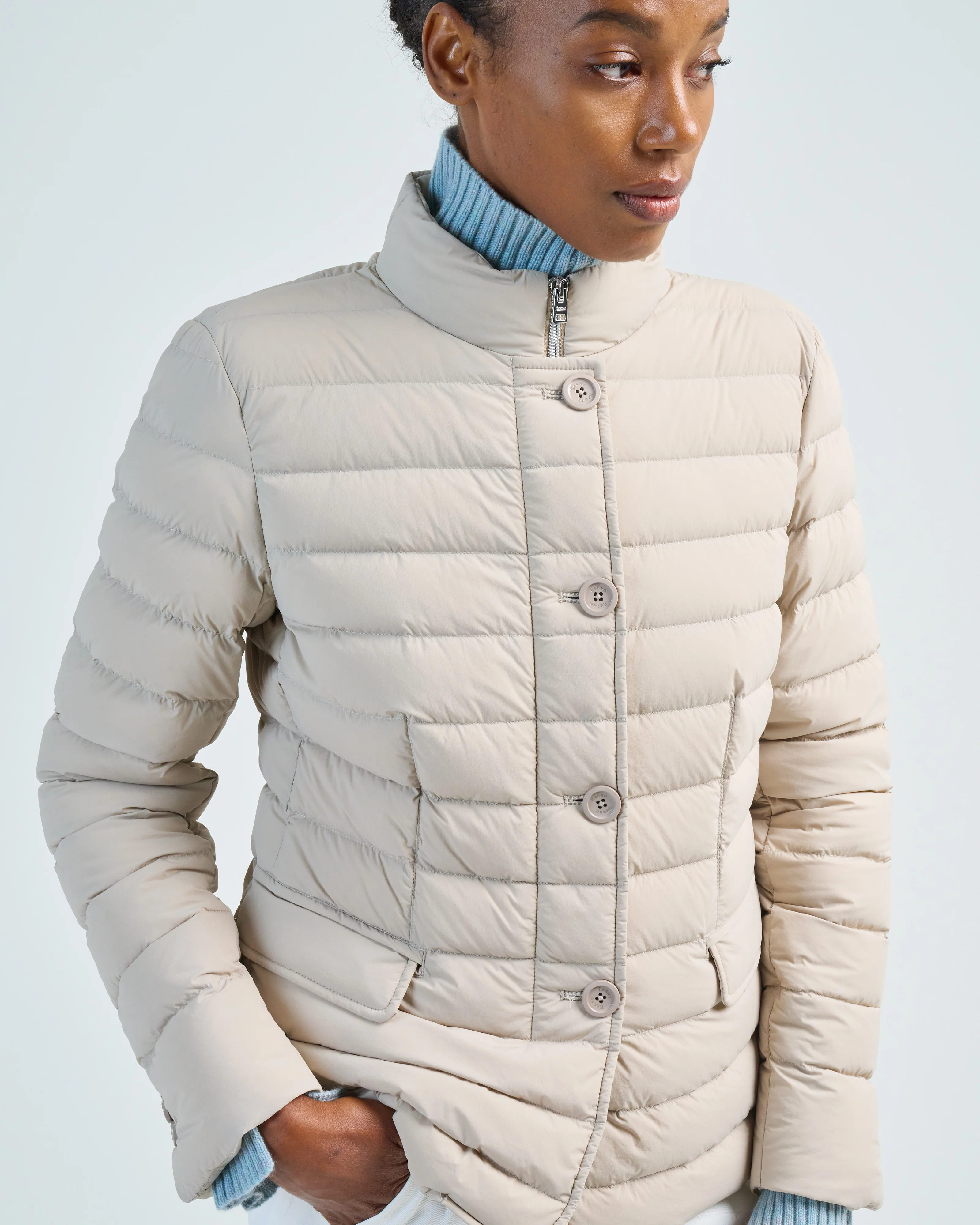light nylon stretch packable jacket - Image 4