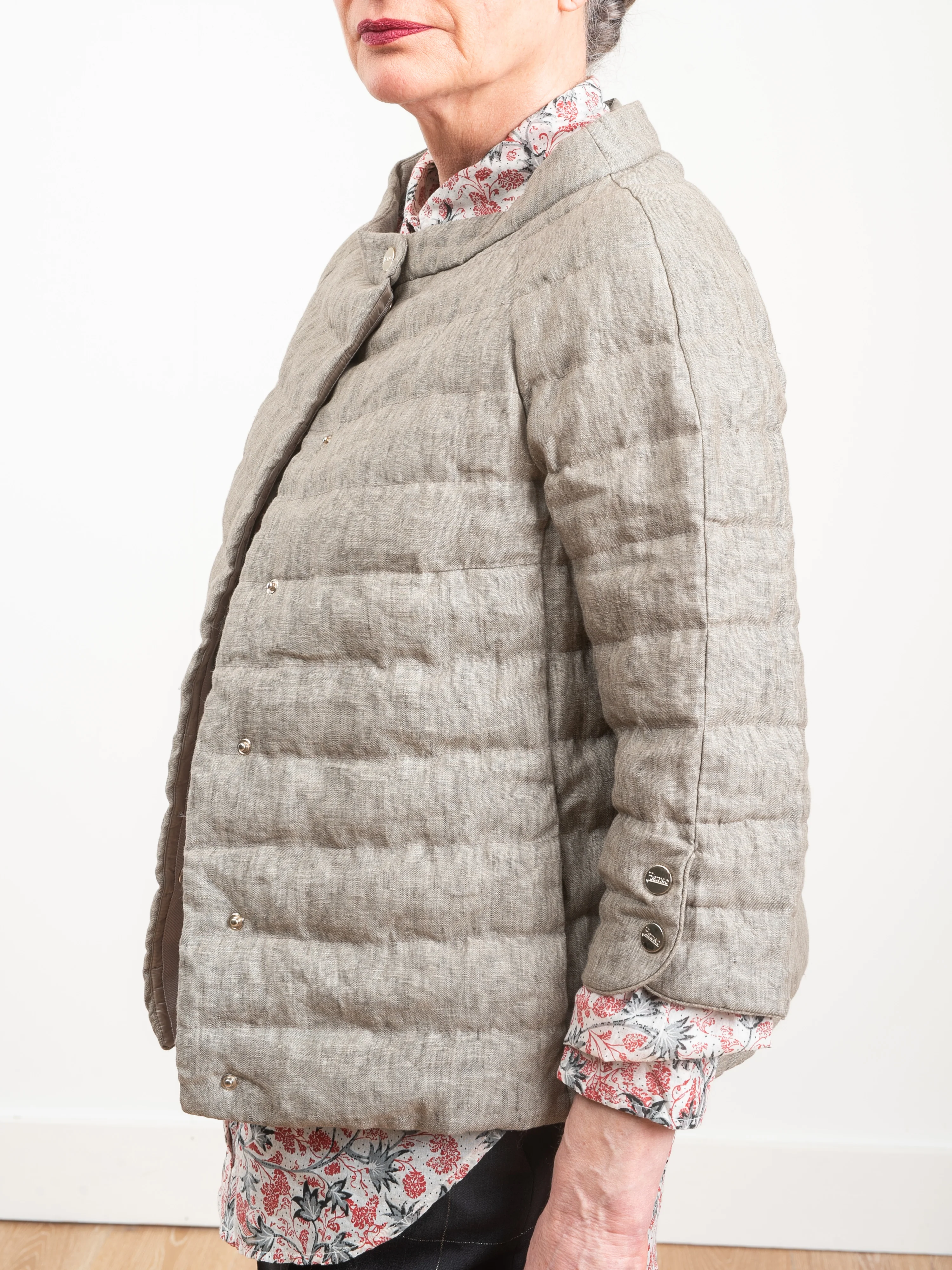 linen 3/4 sleeve jacket - Image 5