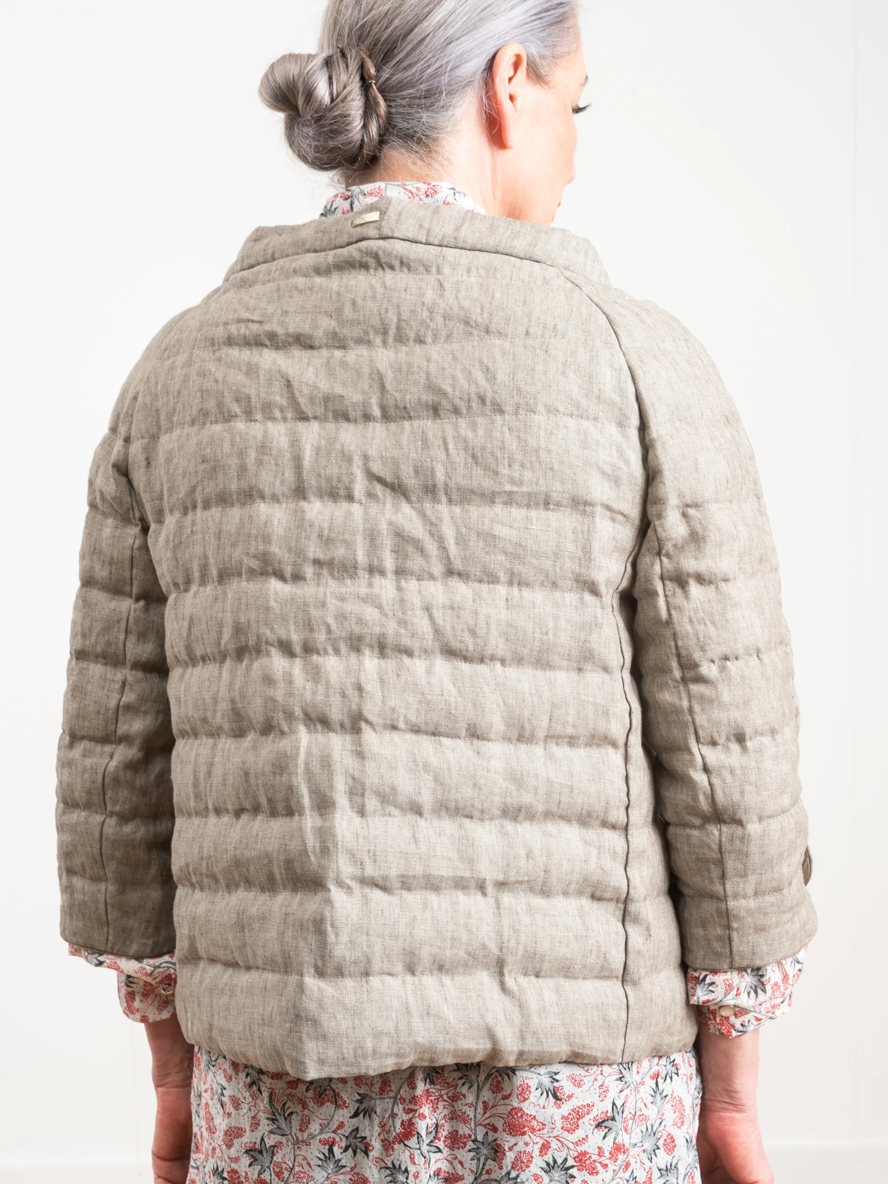linen 3/4 sleeve jacket - Image 6