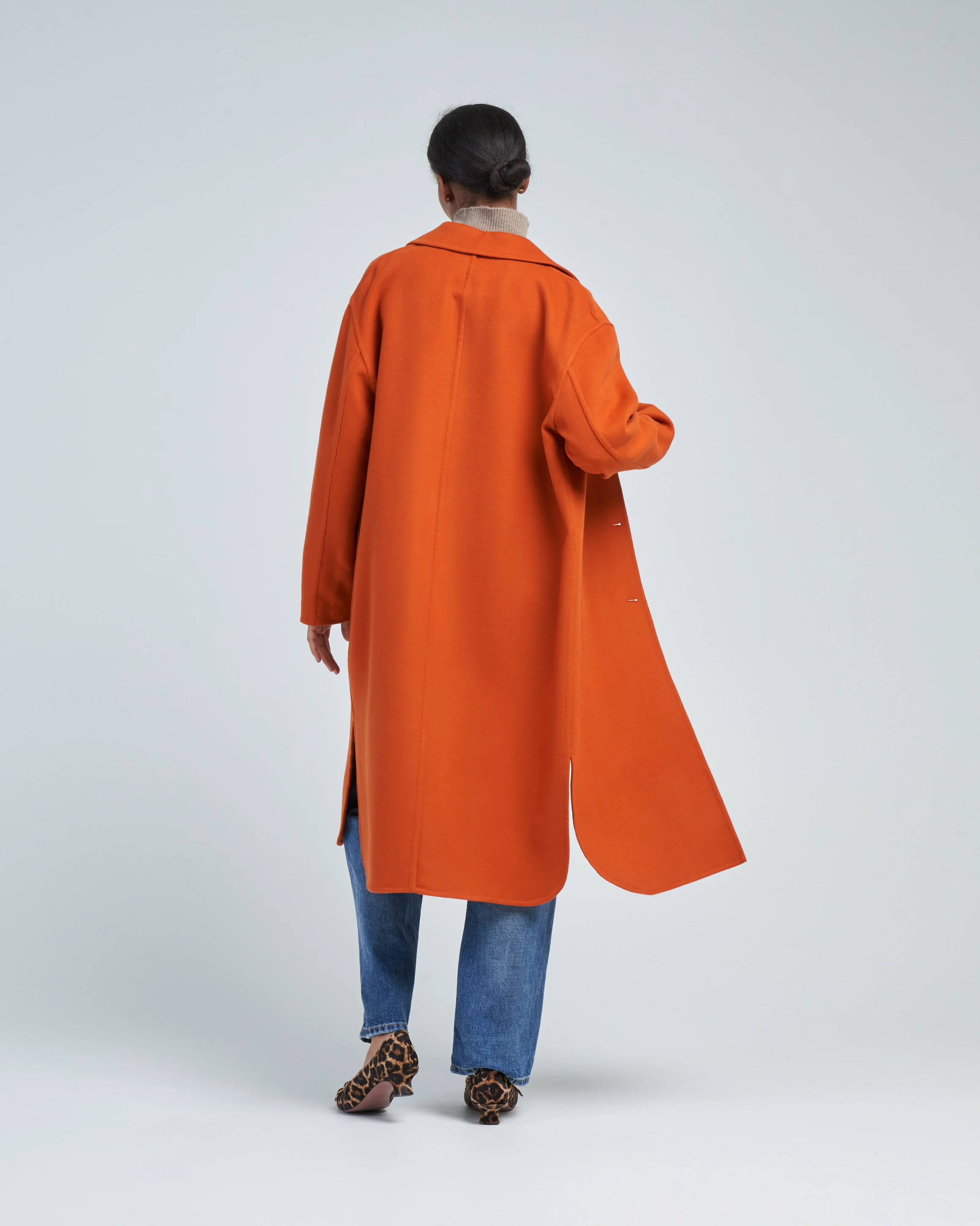 loro piana double wool shirt tail coat - Image 4