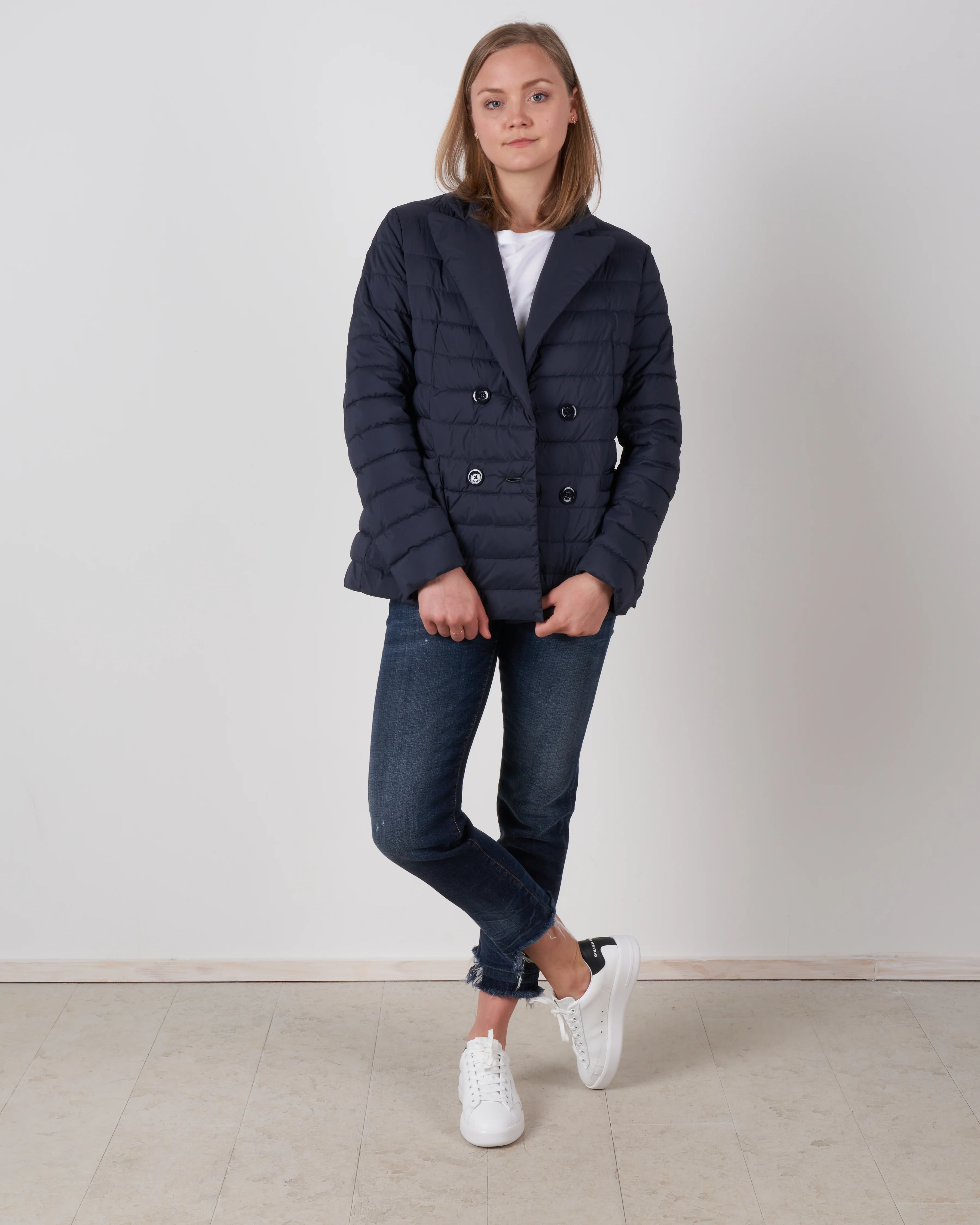 matte blazer - navy