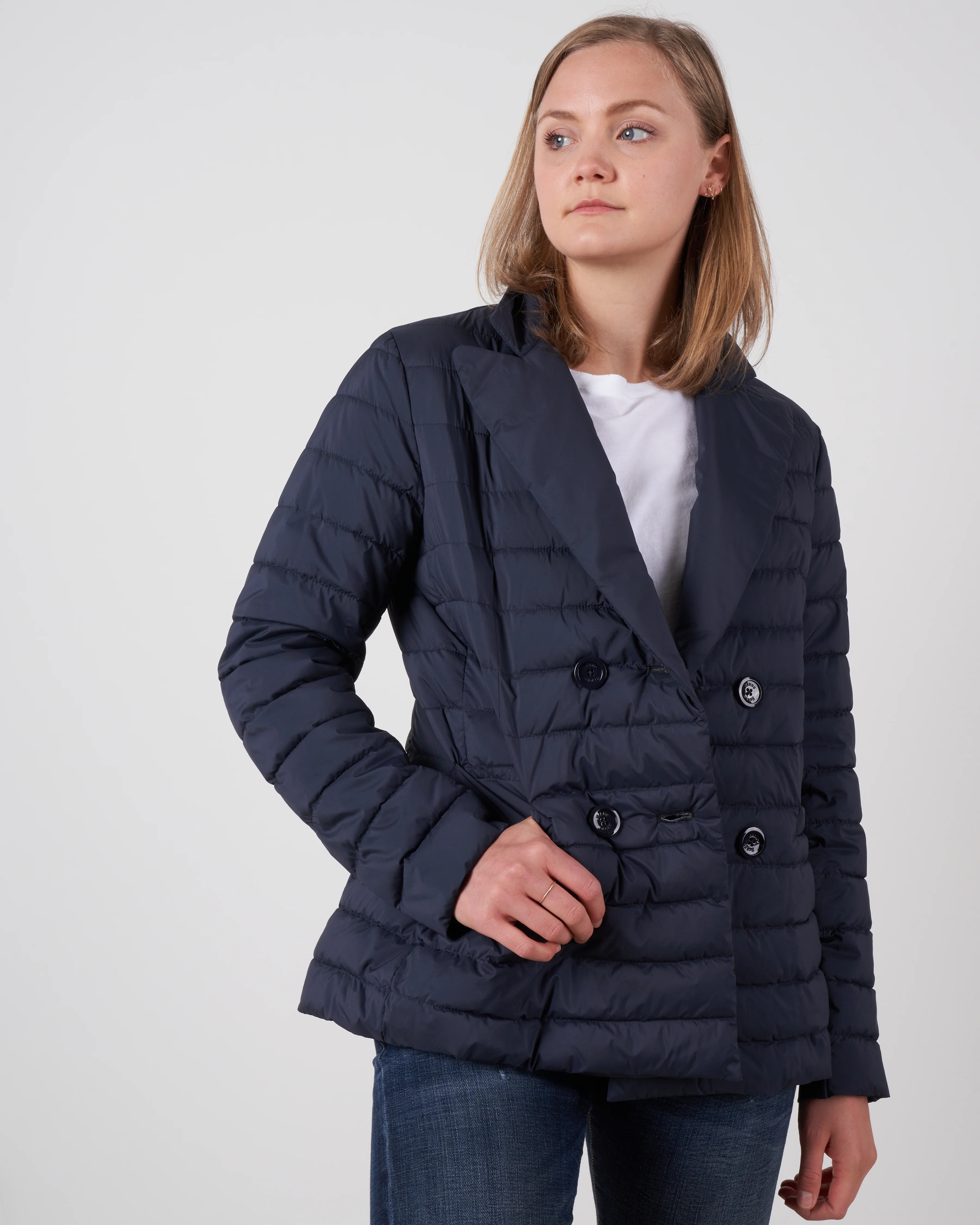 matte blazer - navy - Image 2