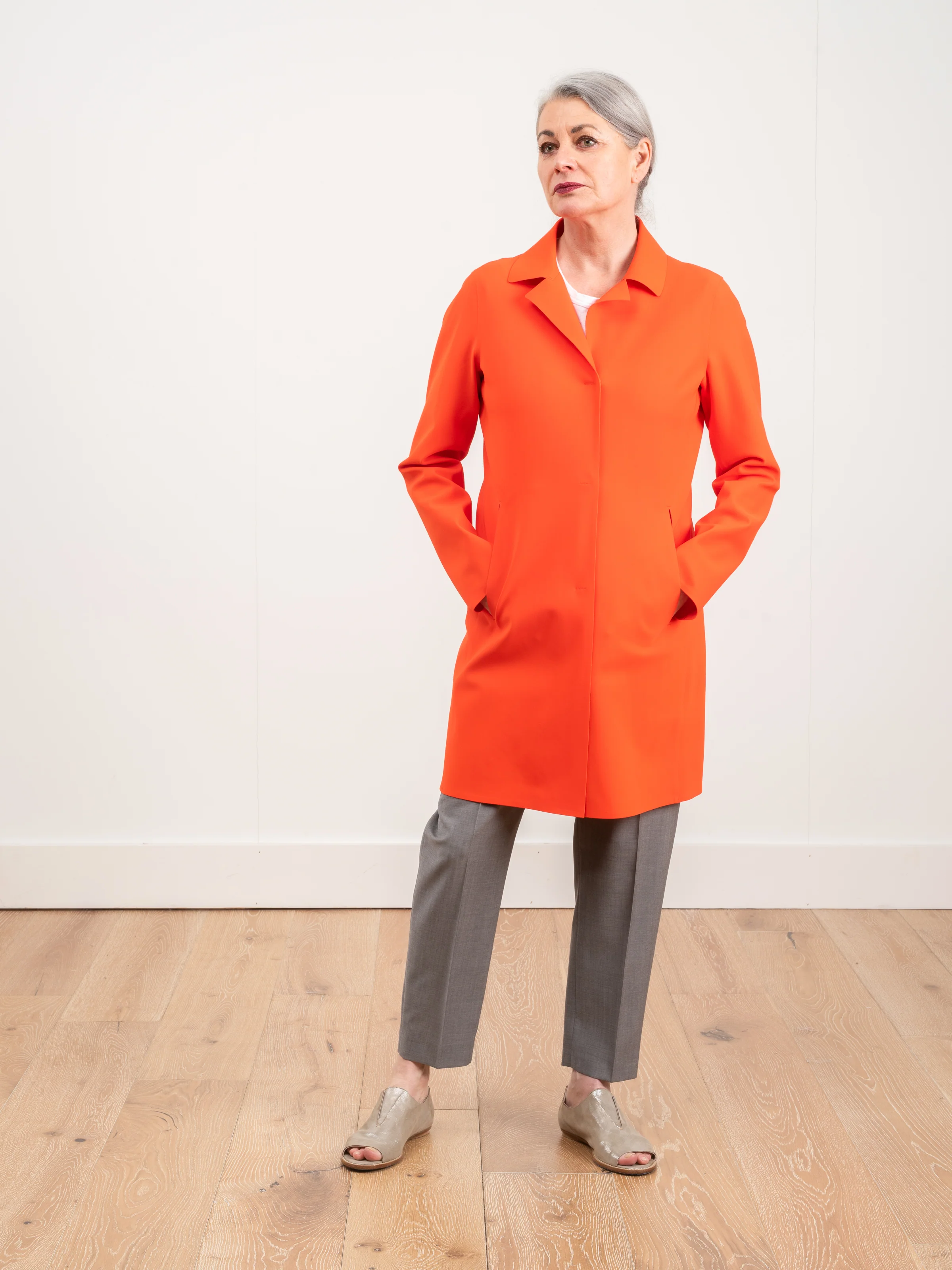 neoprene coat - orange - Image 2