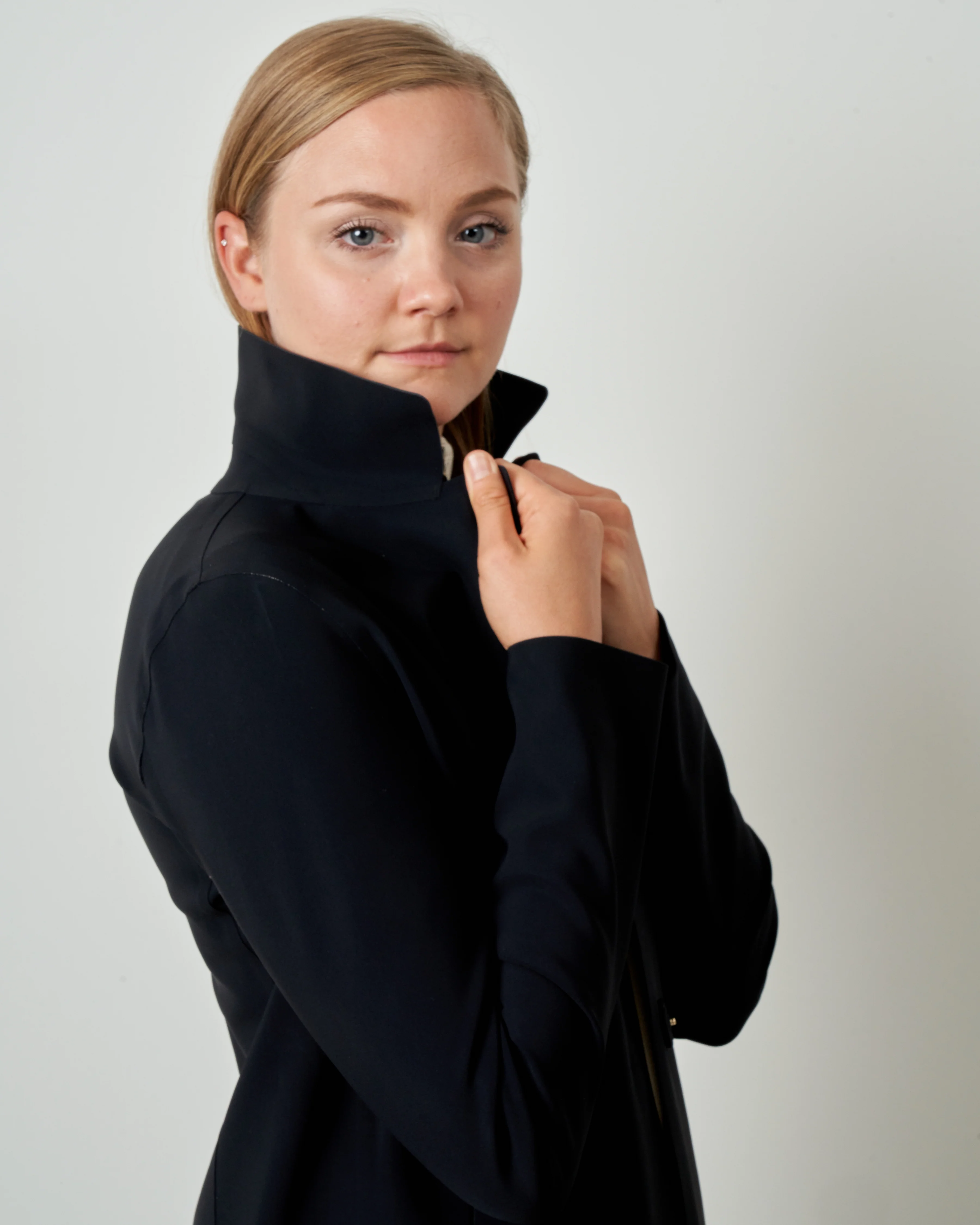 neoprene topper coat - black - Image 2