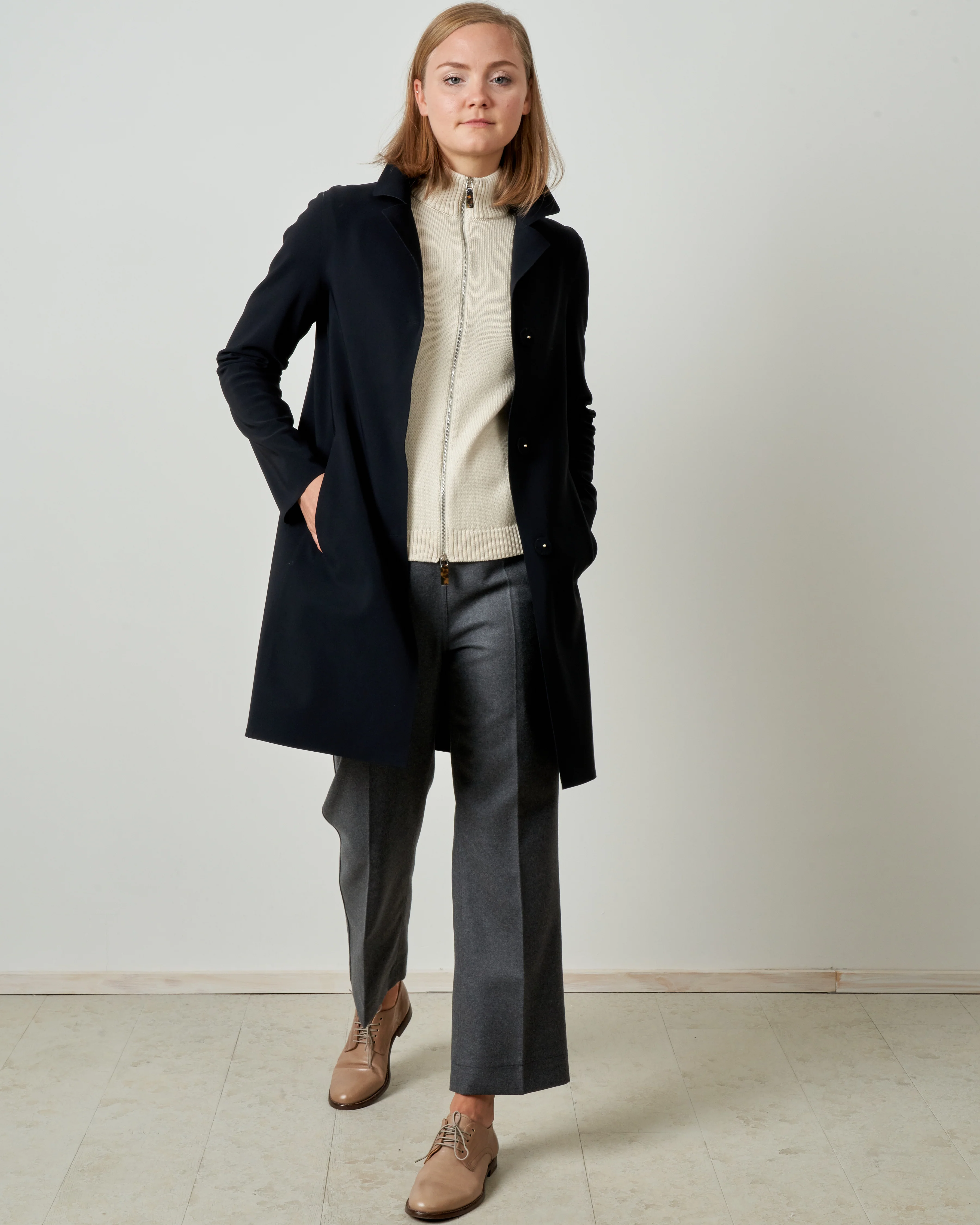 neoprene topper coat - black - Image 3