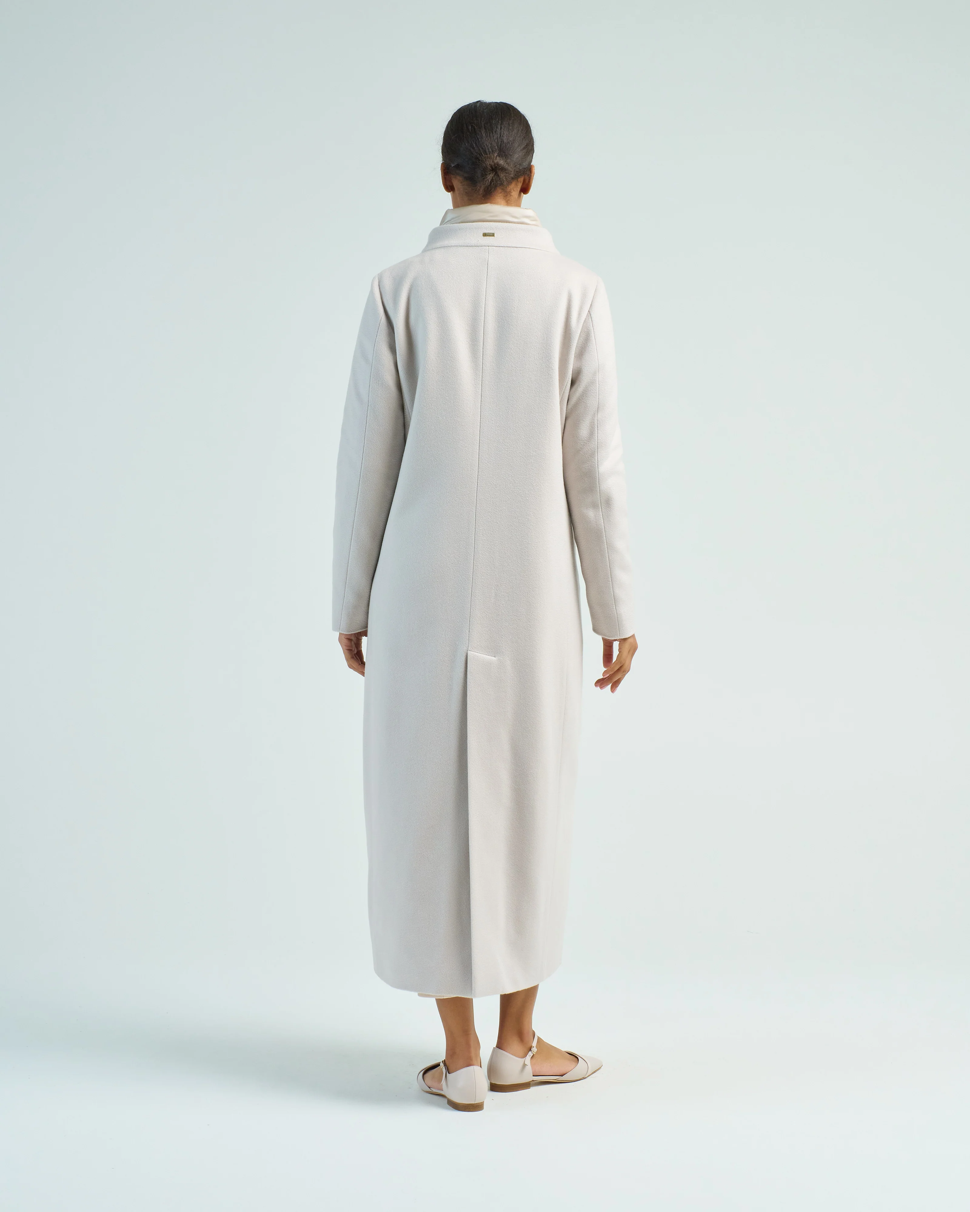 new cashmere long straight coat - Image 5