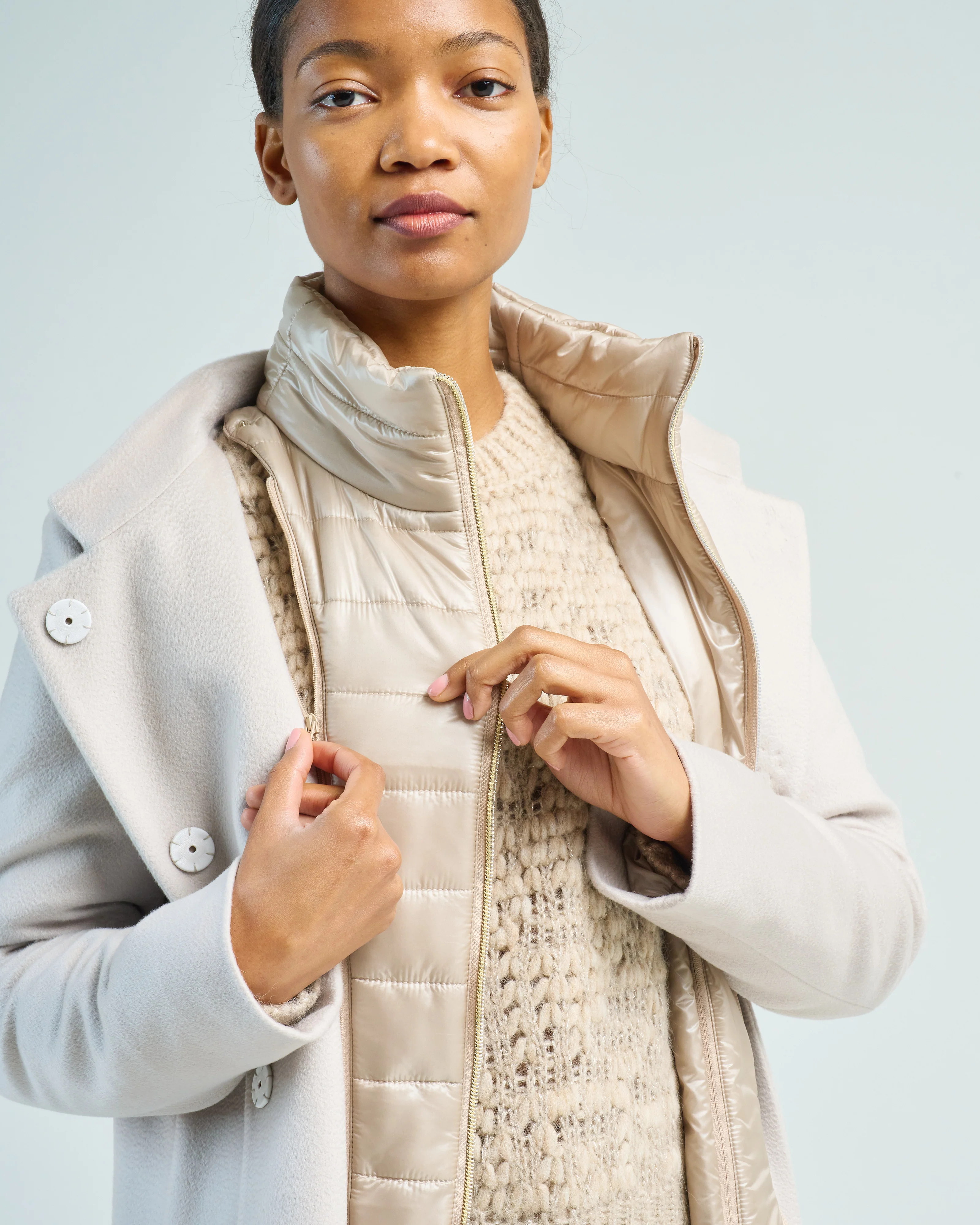 new cashmere long straight coat - Image 6