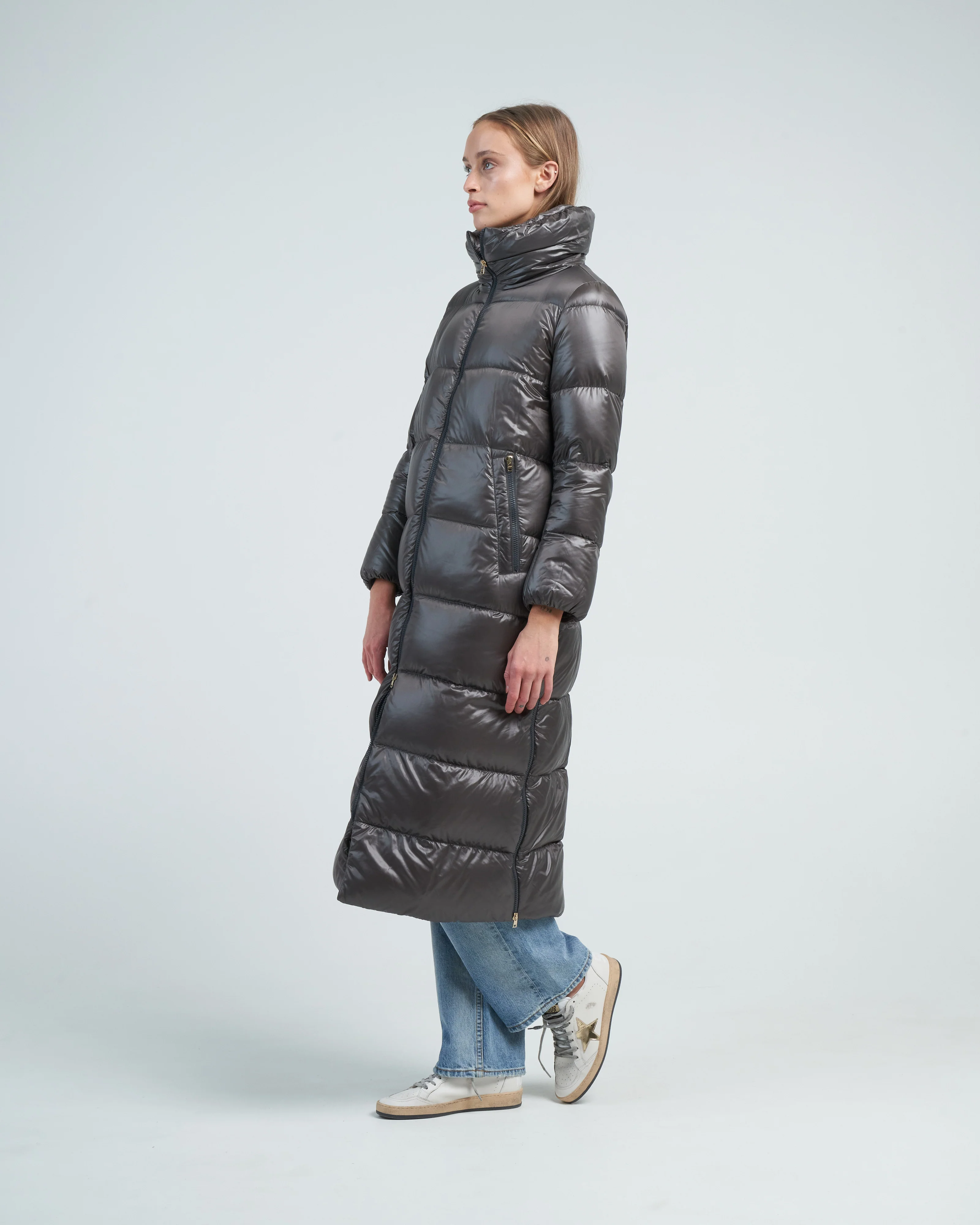 nylon ultralight maxi coat - Image 3