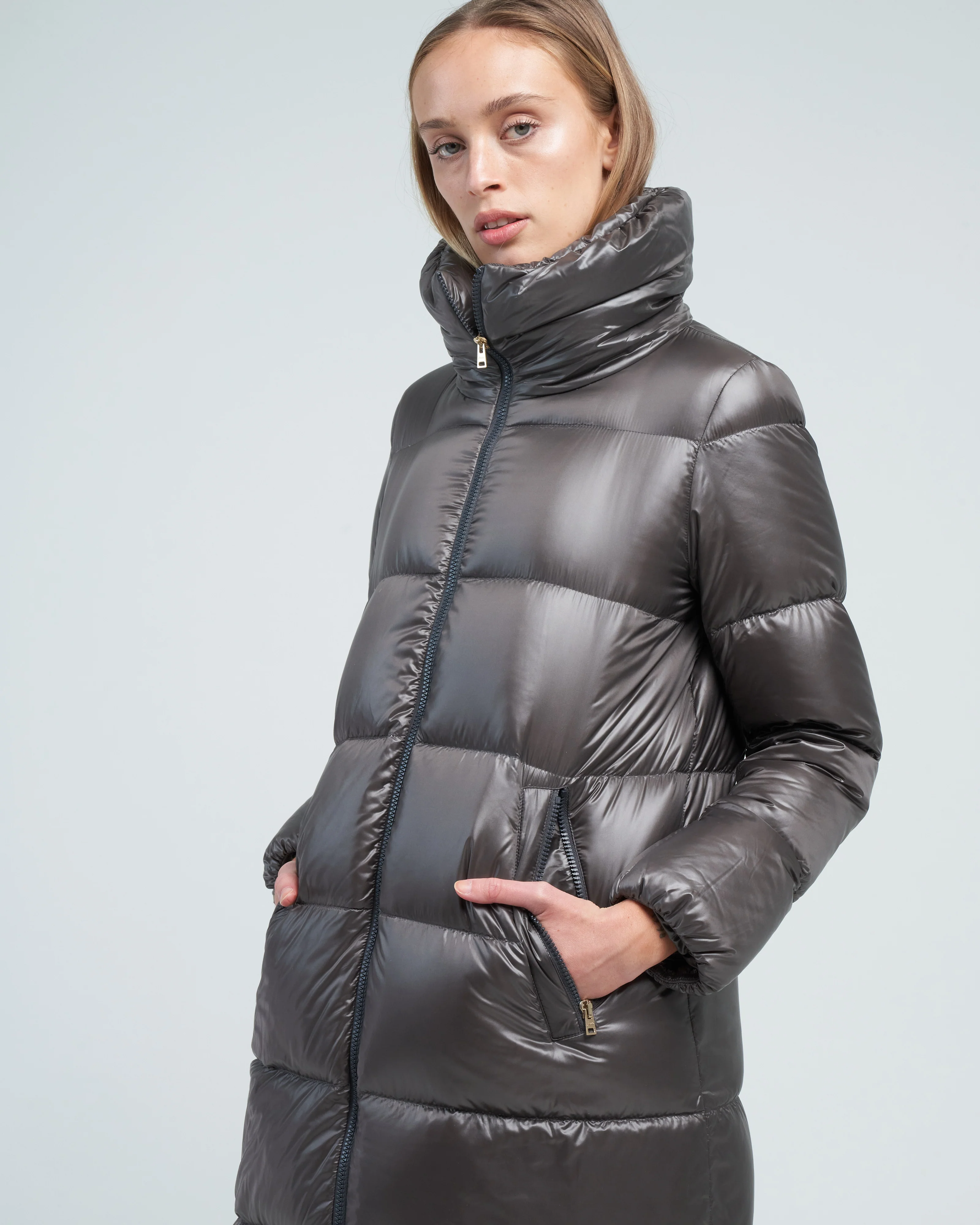 nylon ultralight maxi coat - Image 5