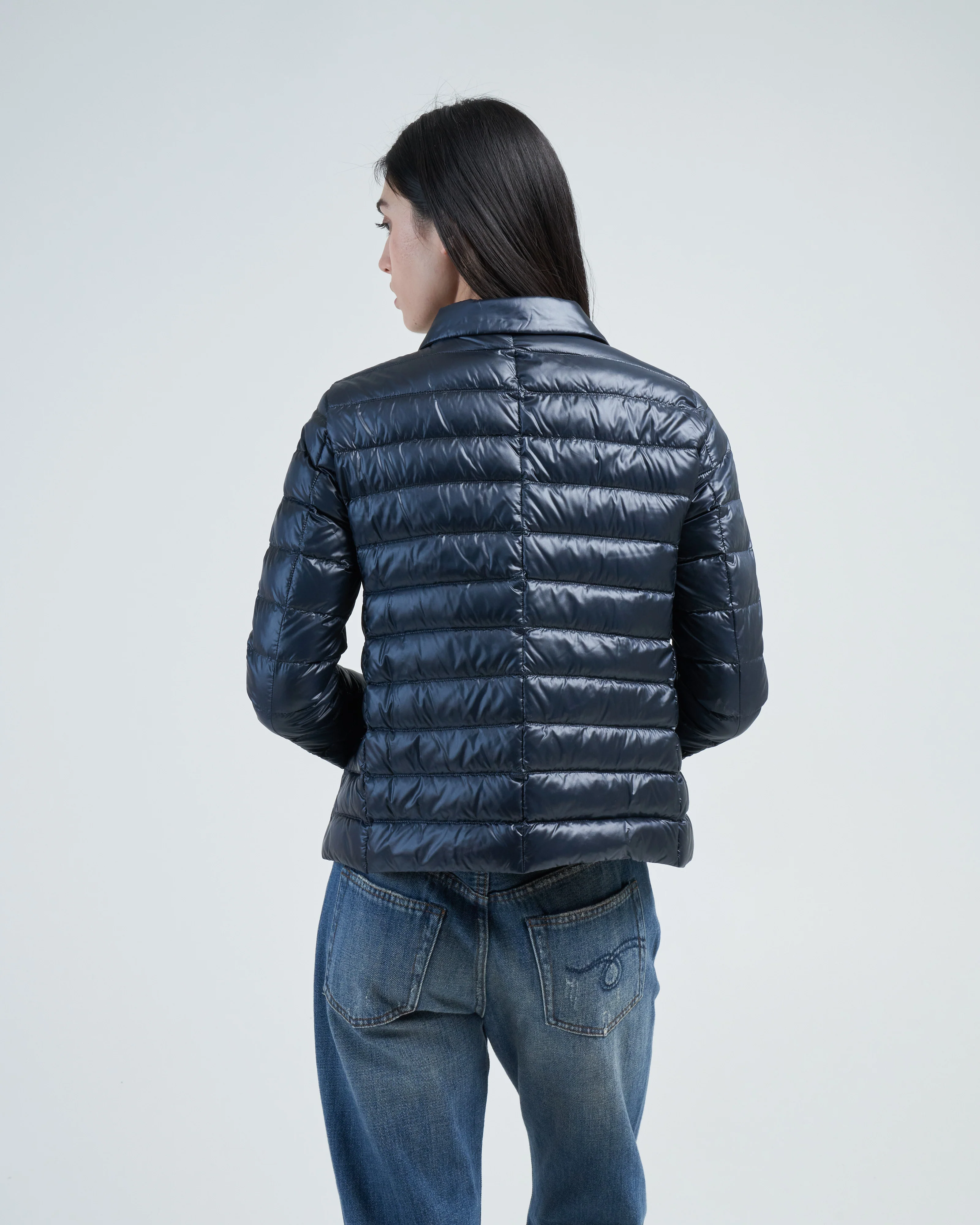 nylon ultralight short snap front jacket - Image 4