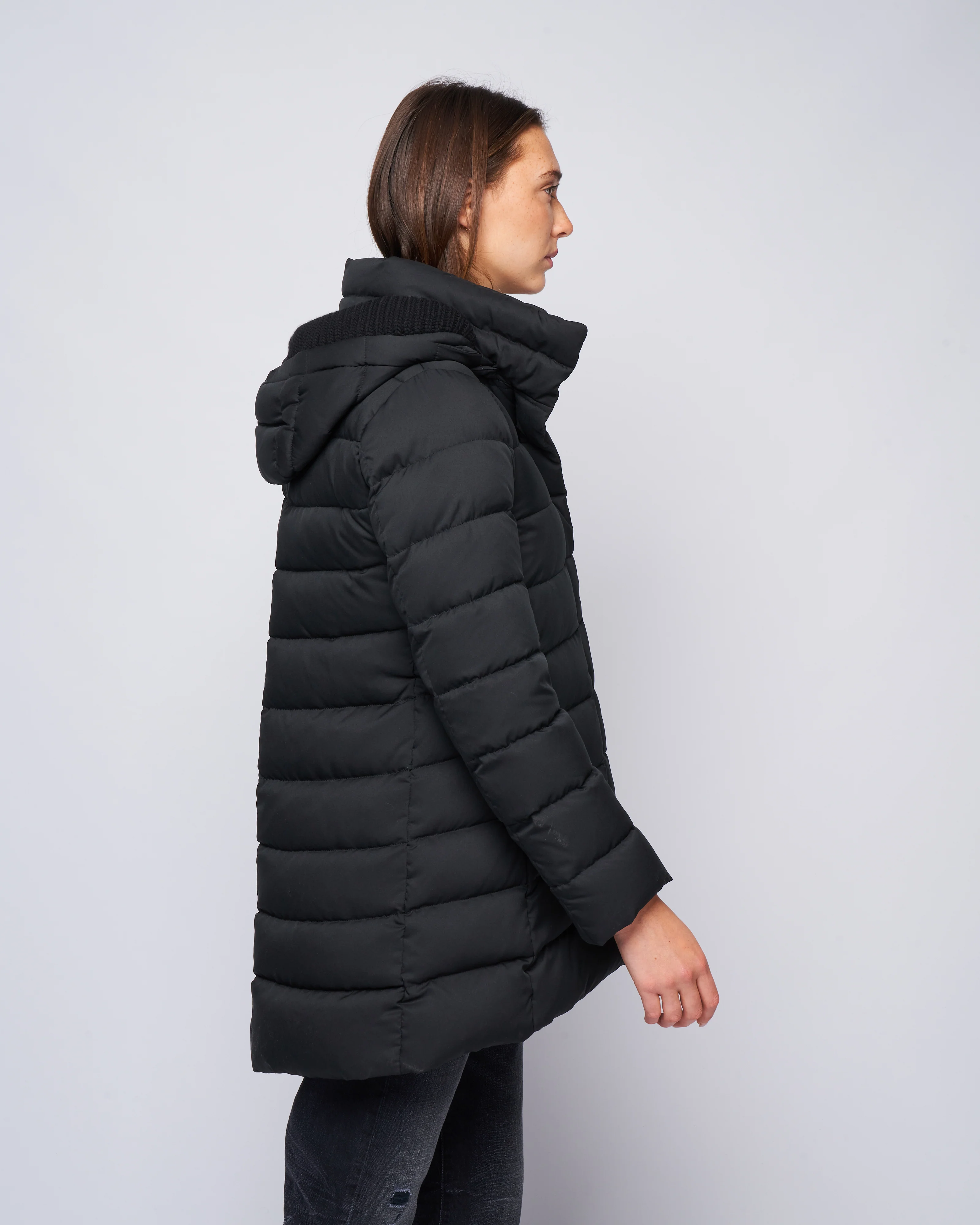 poly a-line hi-lo - nero - Image 3