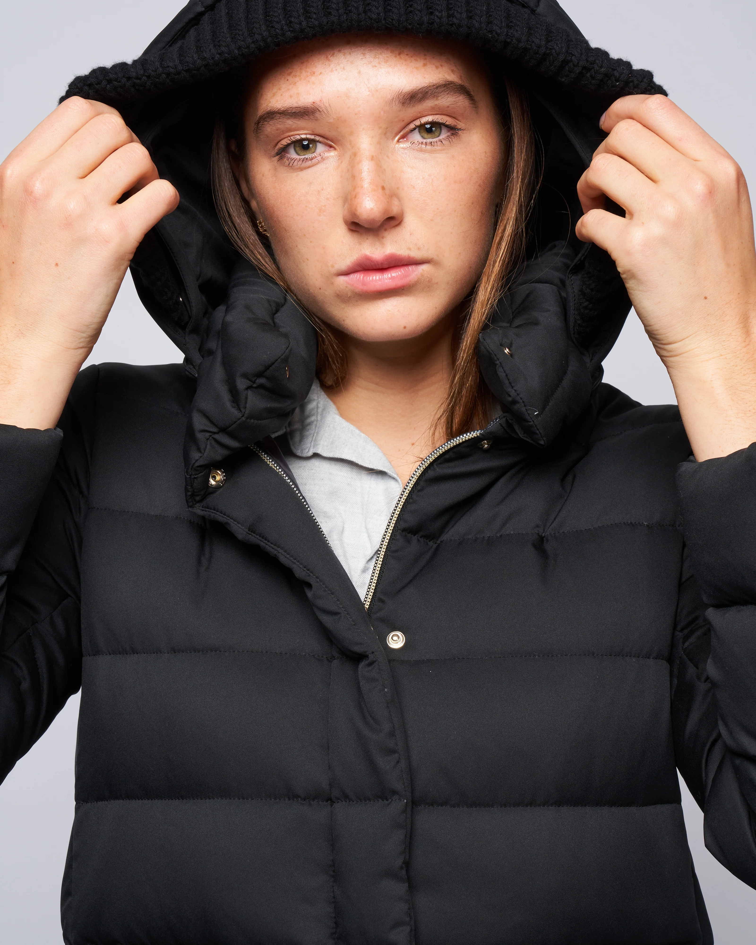 poly a-line hi-lo - nero - Image 5