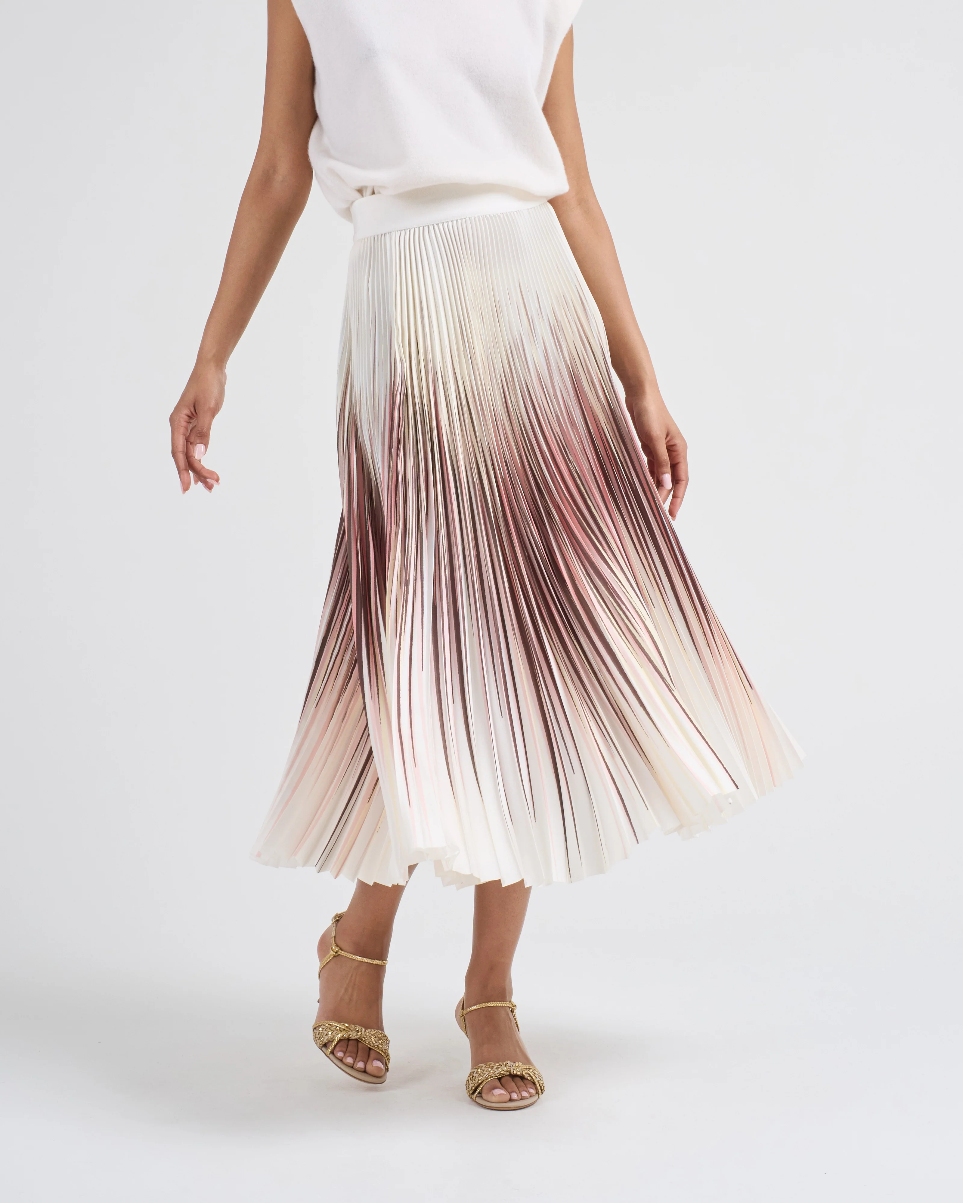 printed pleated skirt - Image 2