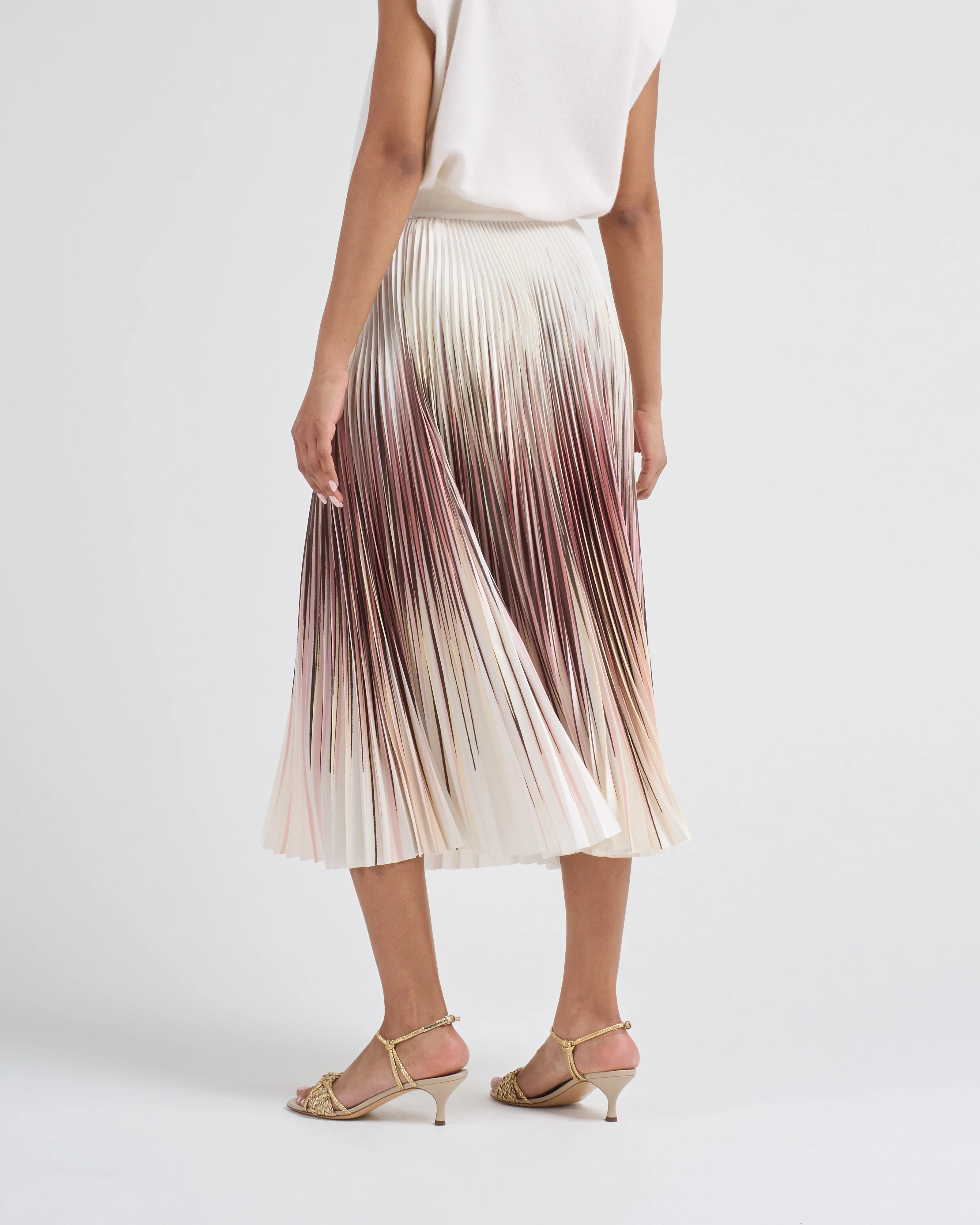 printed pleated skirt - Image 4