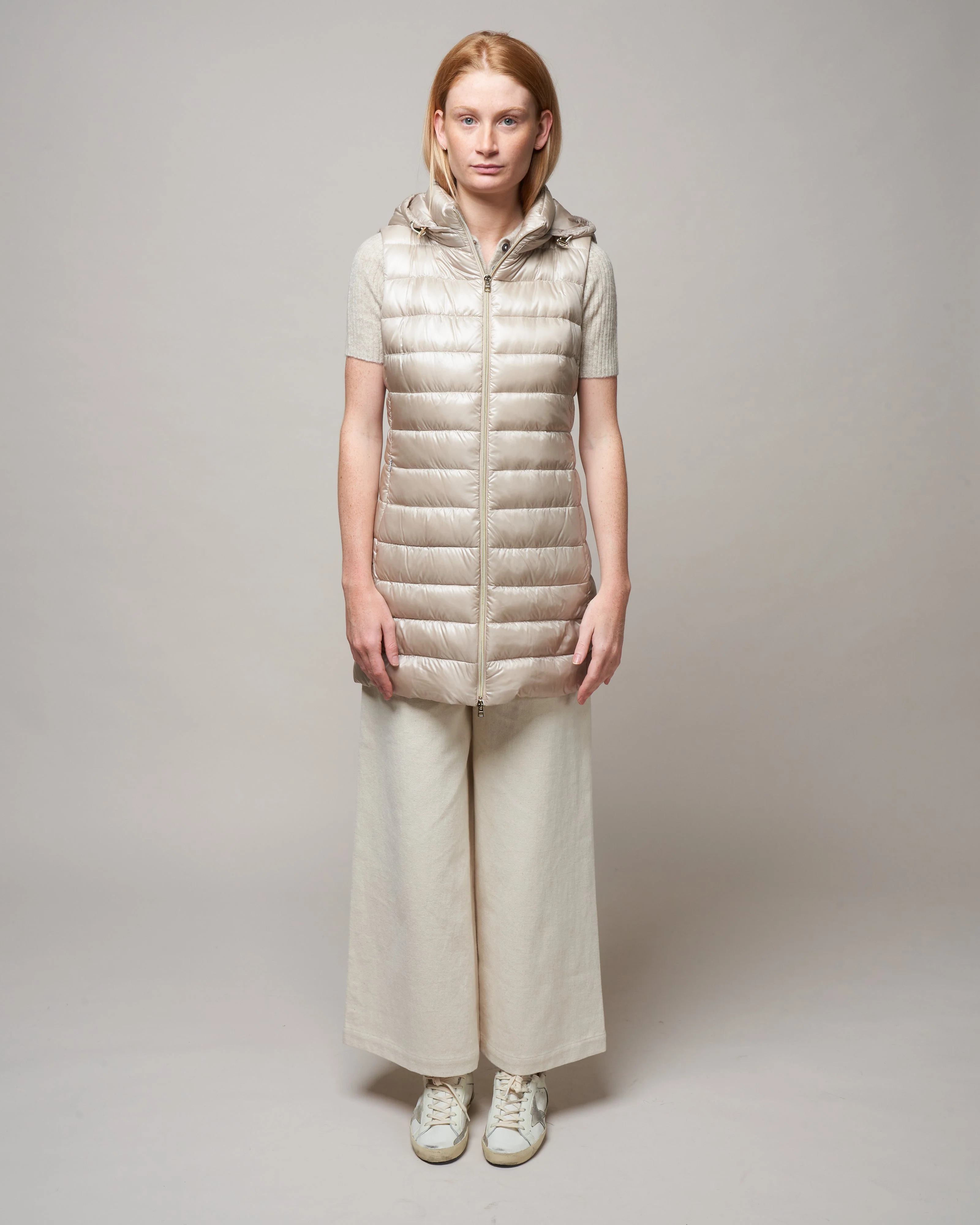 serena ultralight long vest - chantilly - Image 2