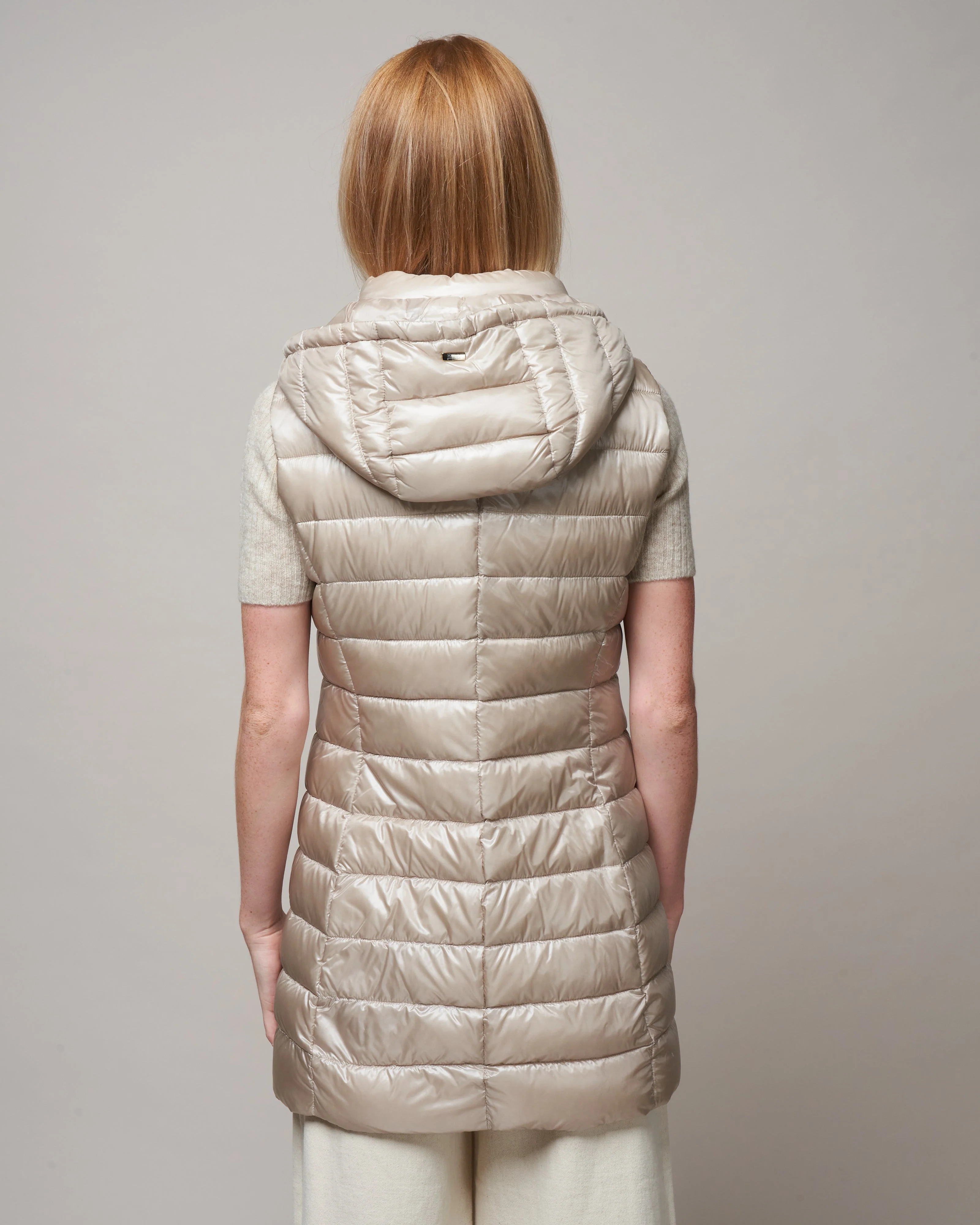 serena ultralight long vest - chantilly - Image 4