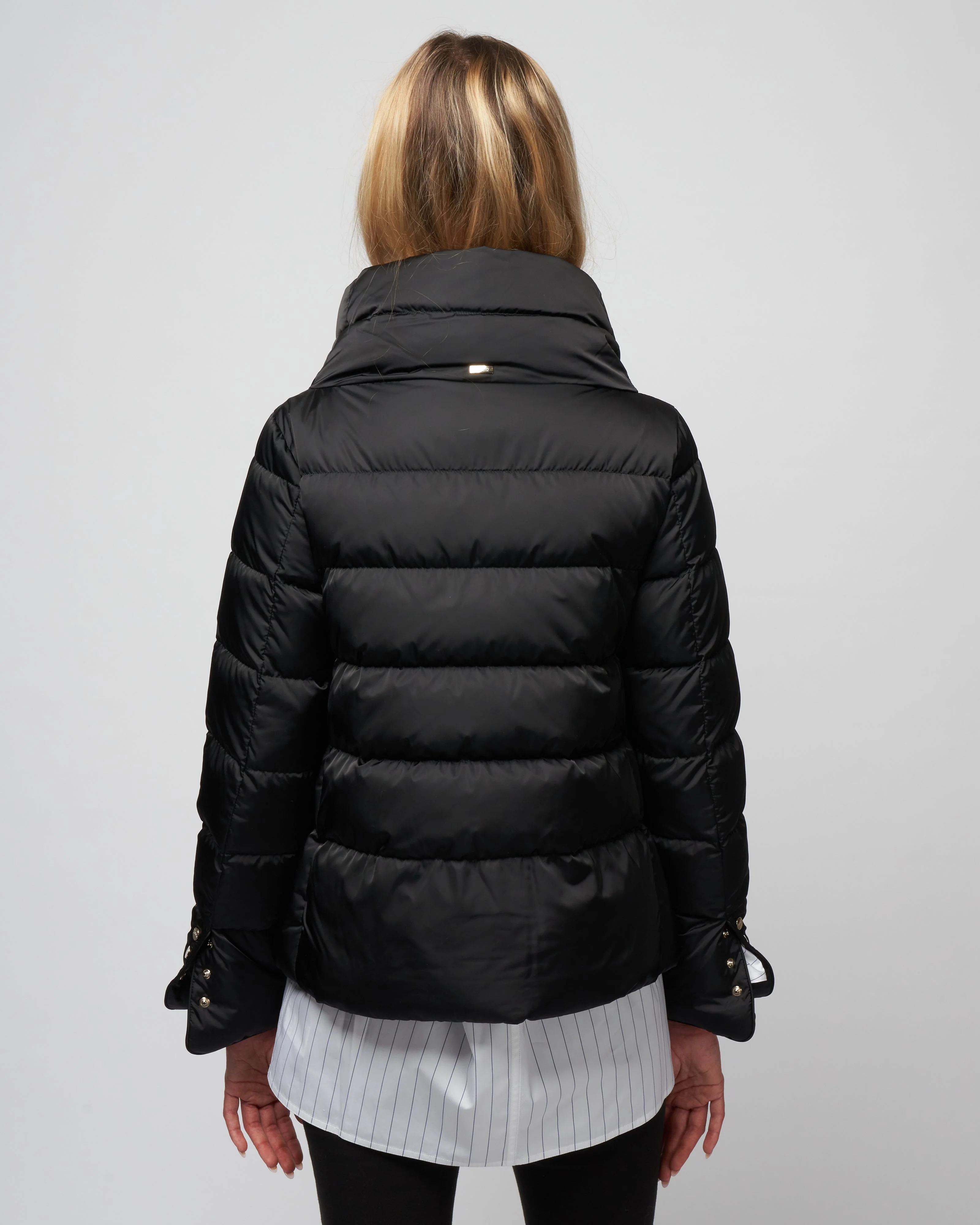 short jacket with bell sleeves - nero - Image 4