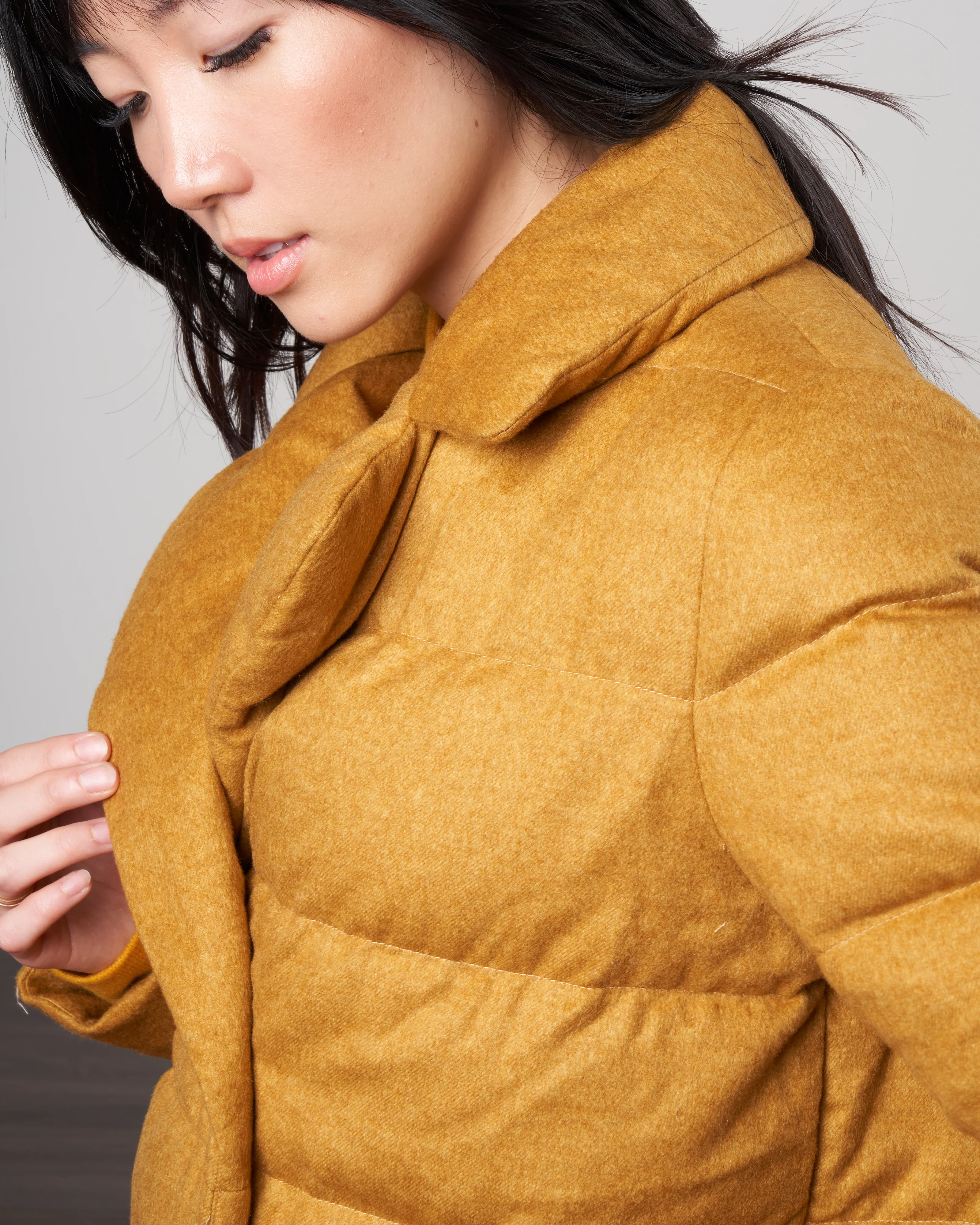 silk/ cashmere peacoat - olio 3950 - Image 2