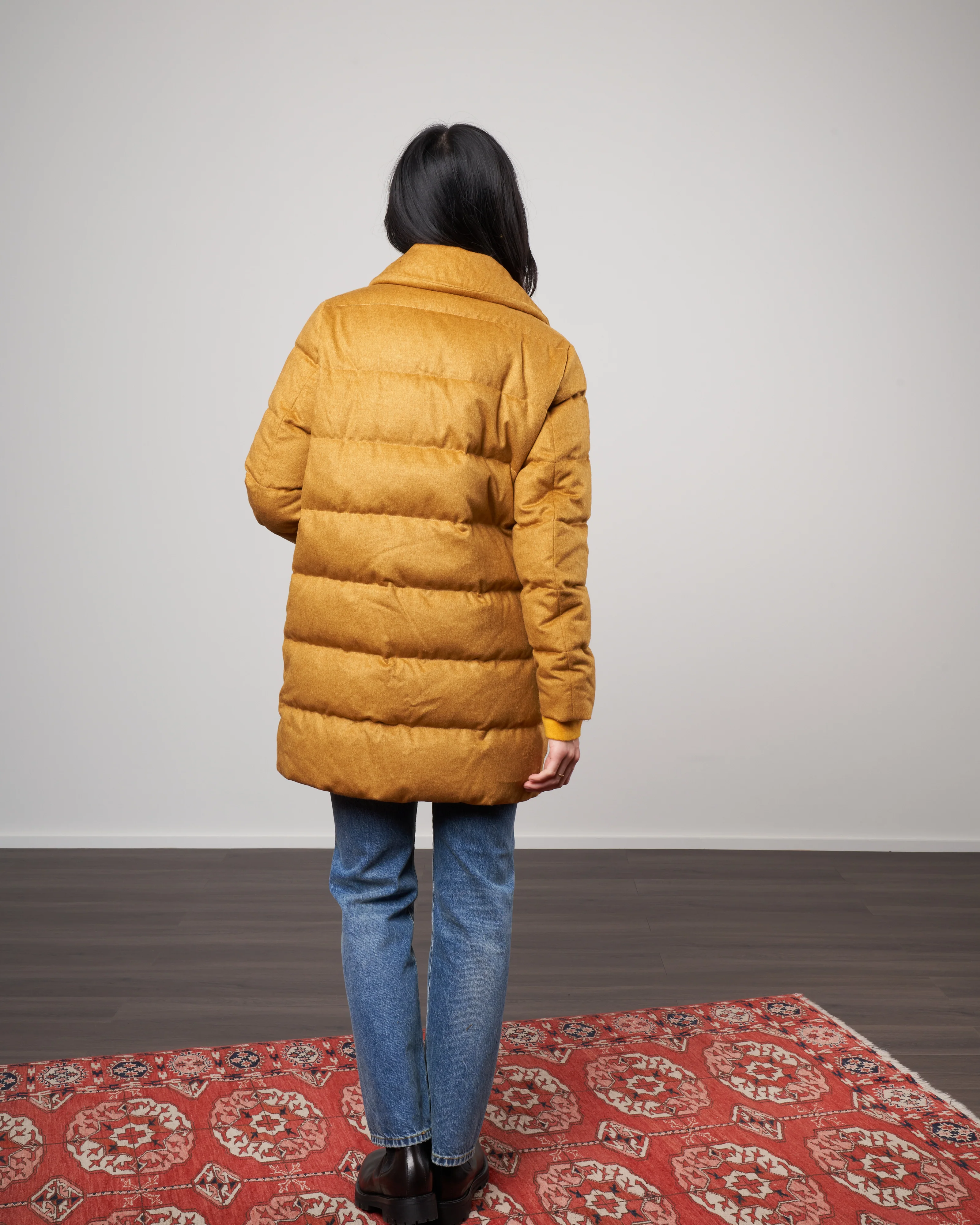 silk/ cashmere peacoat - olio 3950 - Image 4