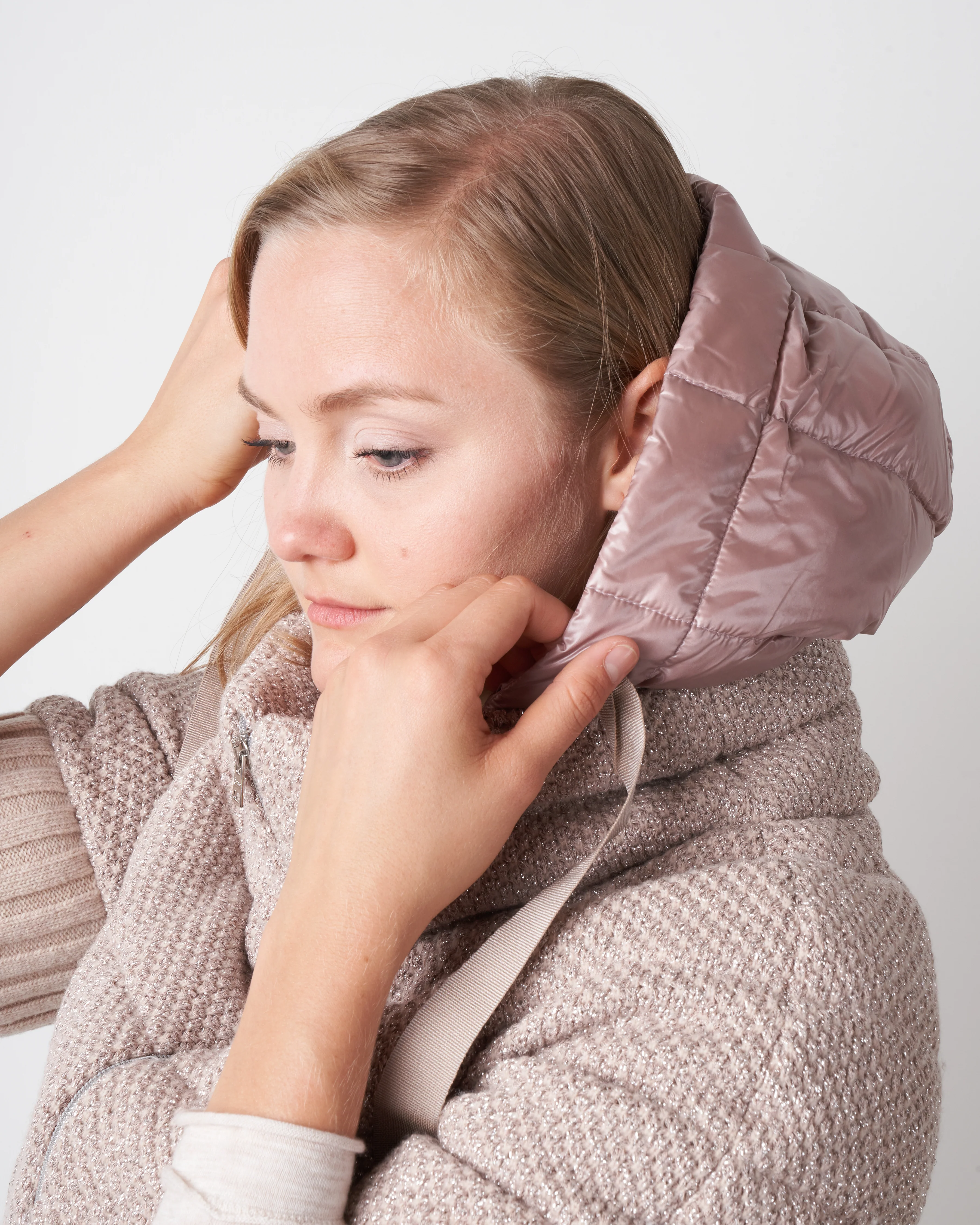 sparkly knit cap sleeve - blush - Image 5