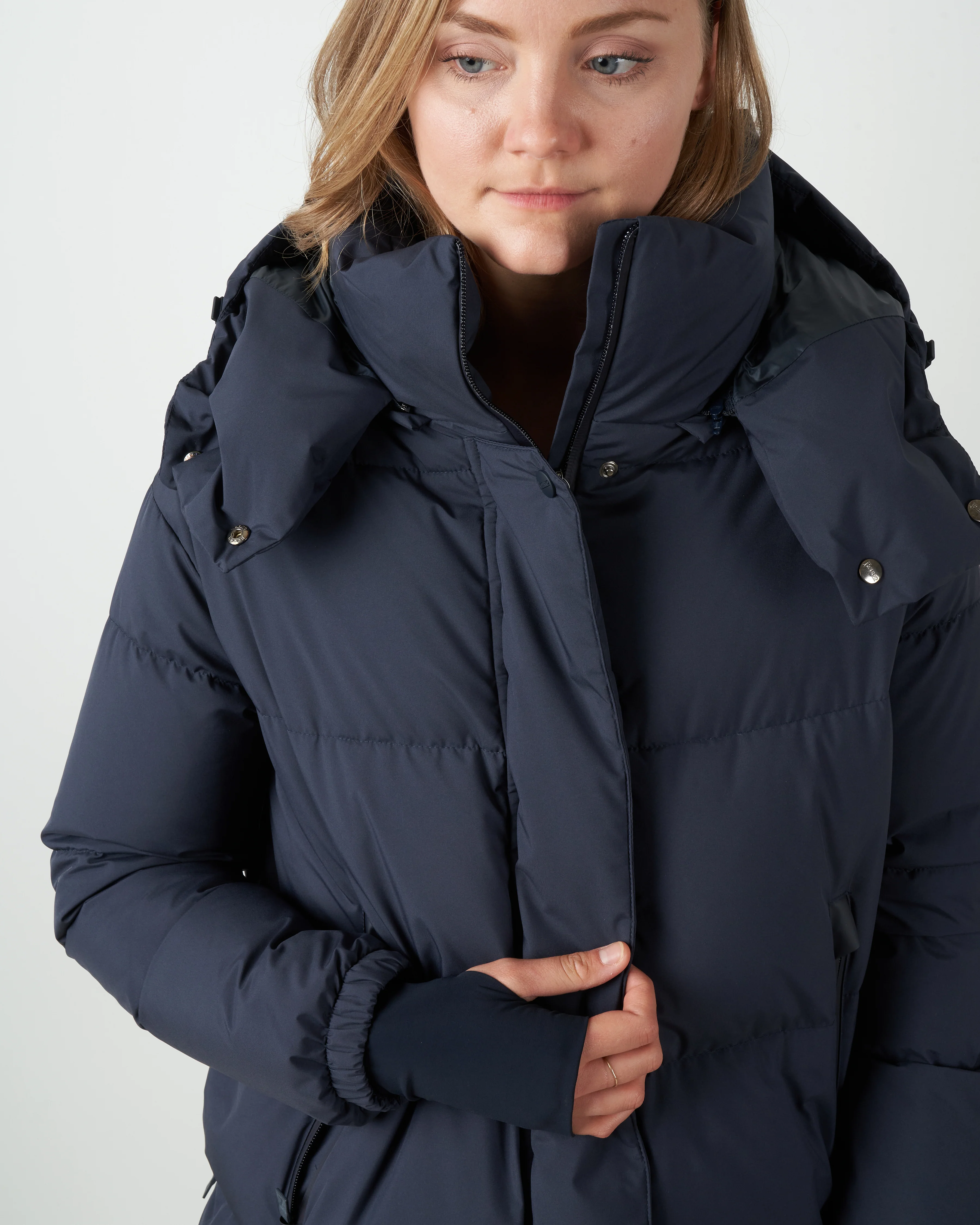 two-layer laminar puffer coat - blue - Image 4