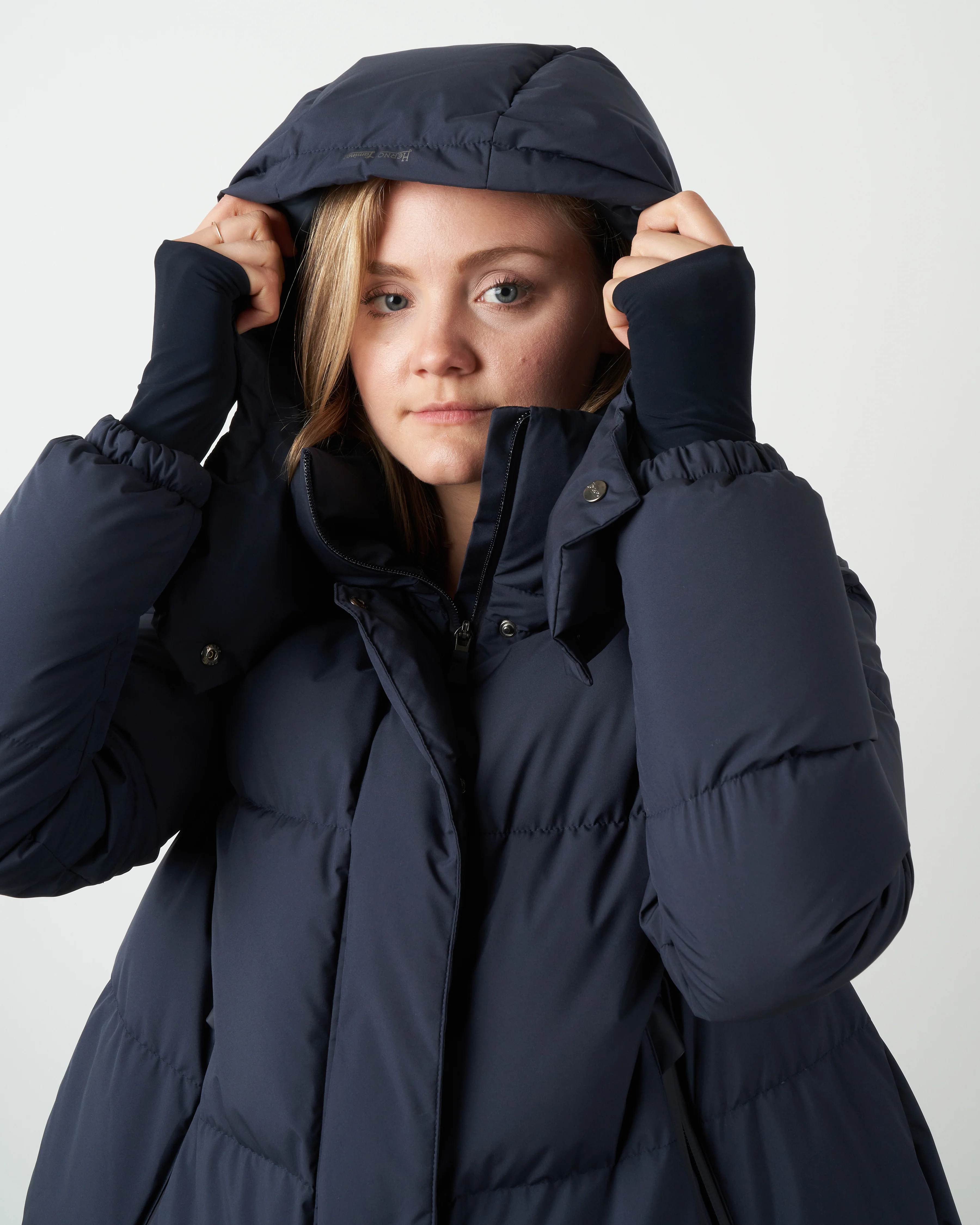 two-layer laminar puffer coat - blue - Image 5