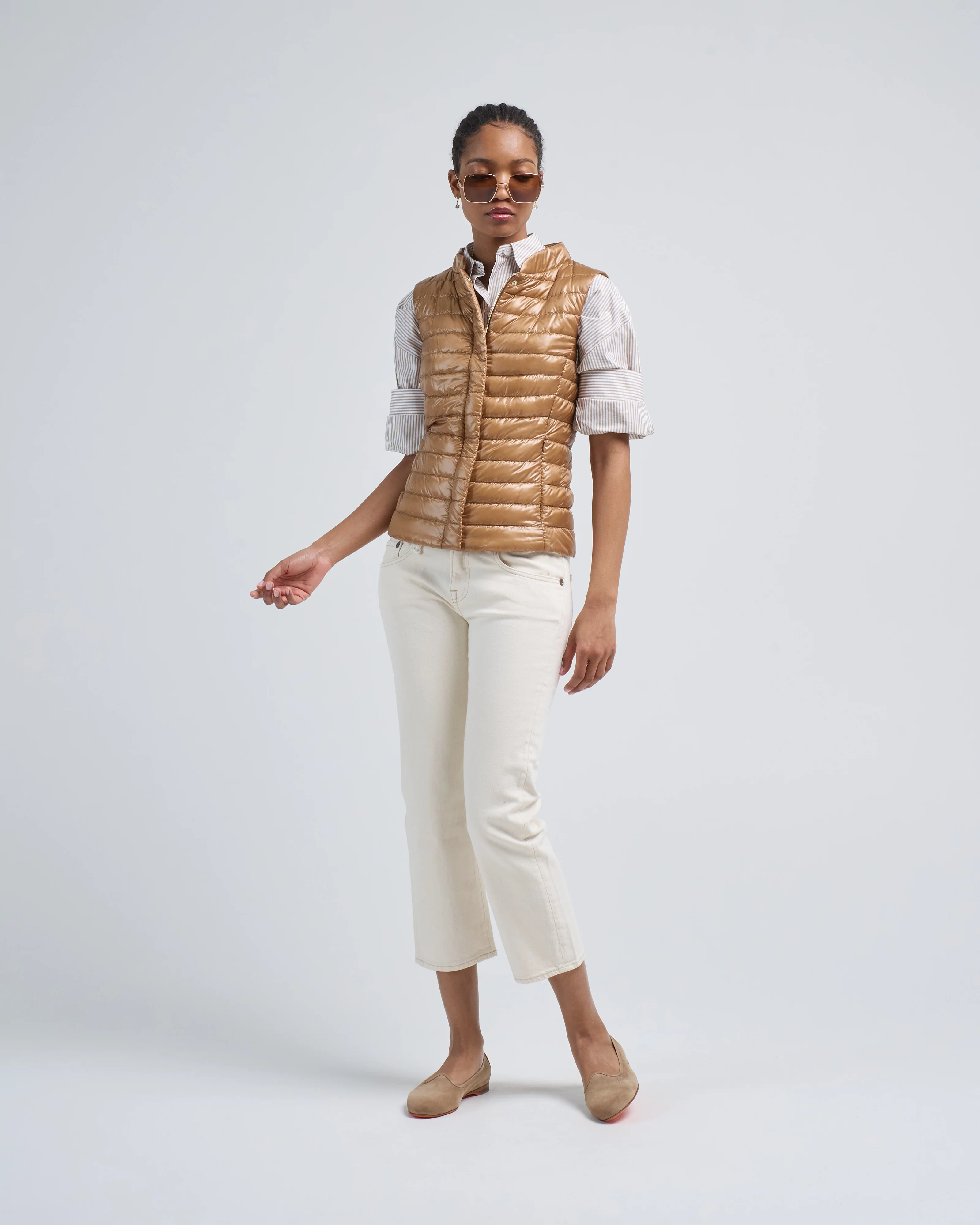 vera classic nylon fitted vest - Image 2