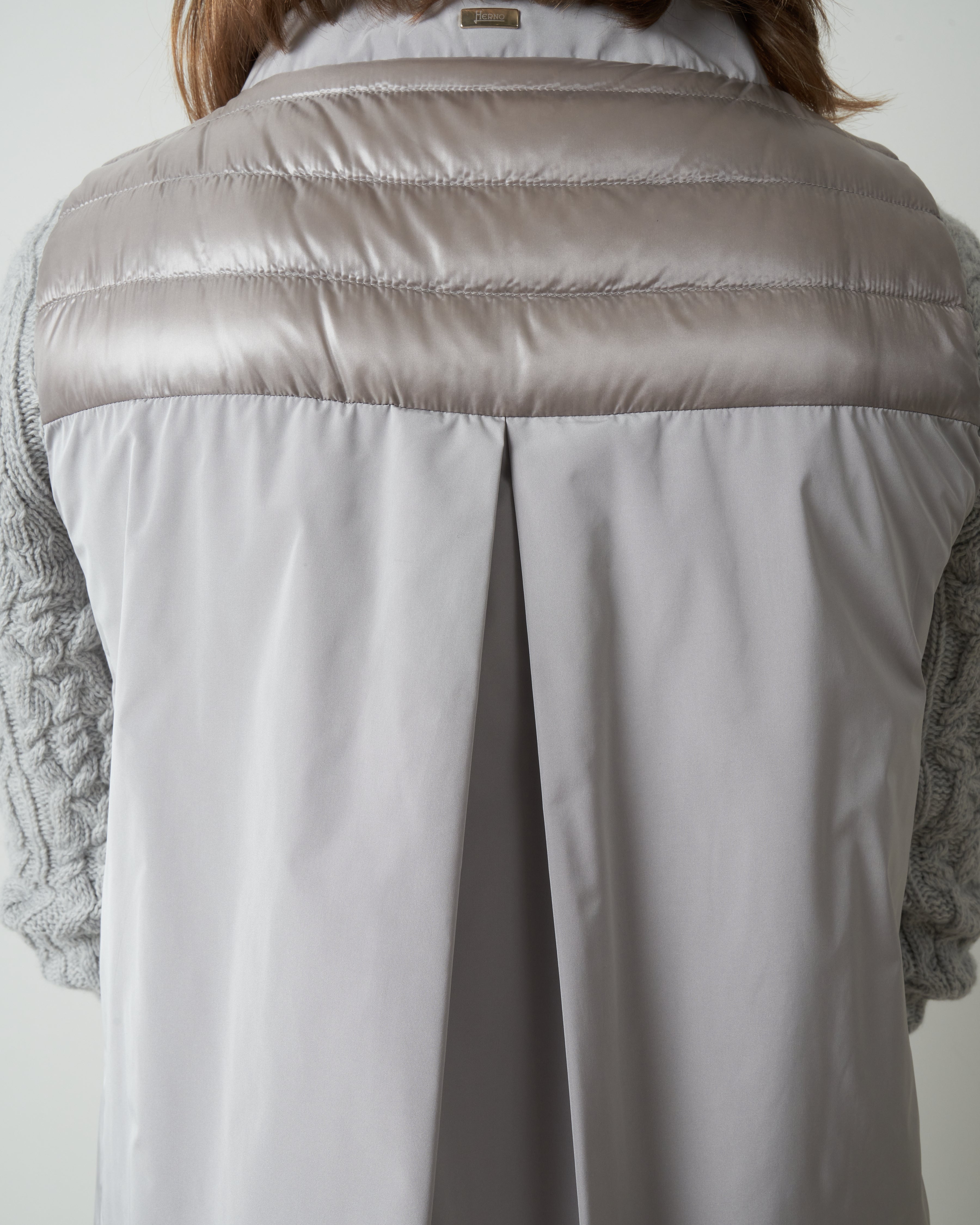 vest w/taffeta back - silver - Image 5