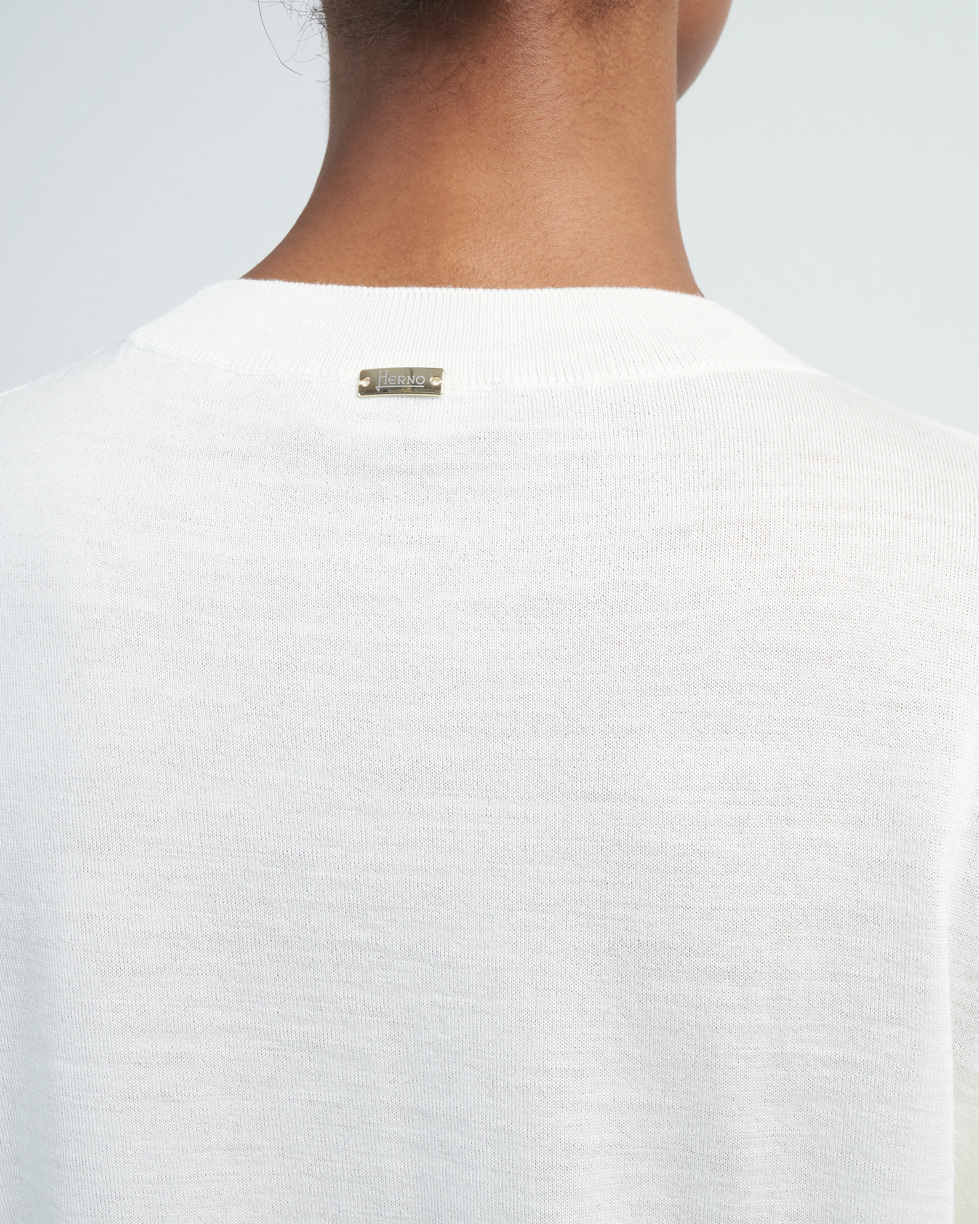 wool crew neck sweater - natural - Image 5
