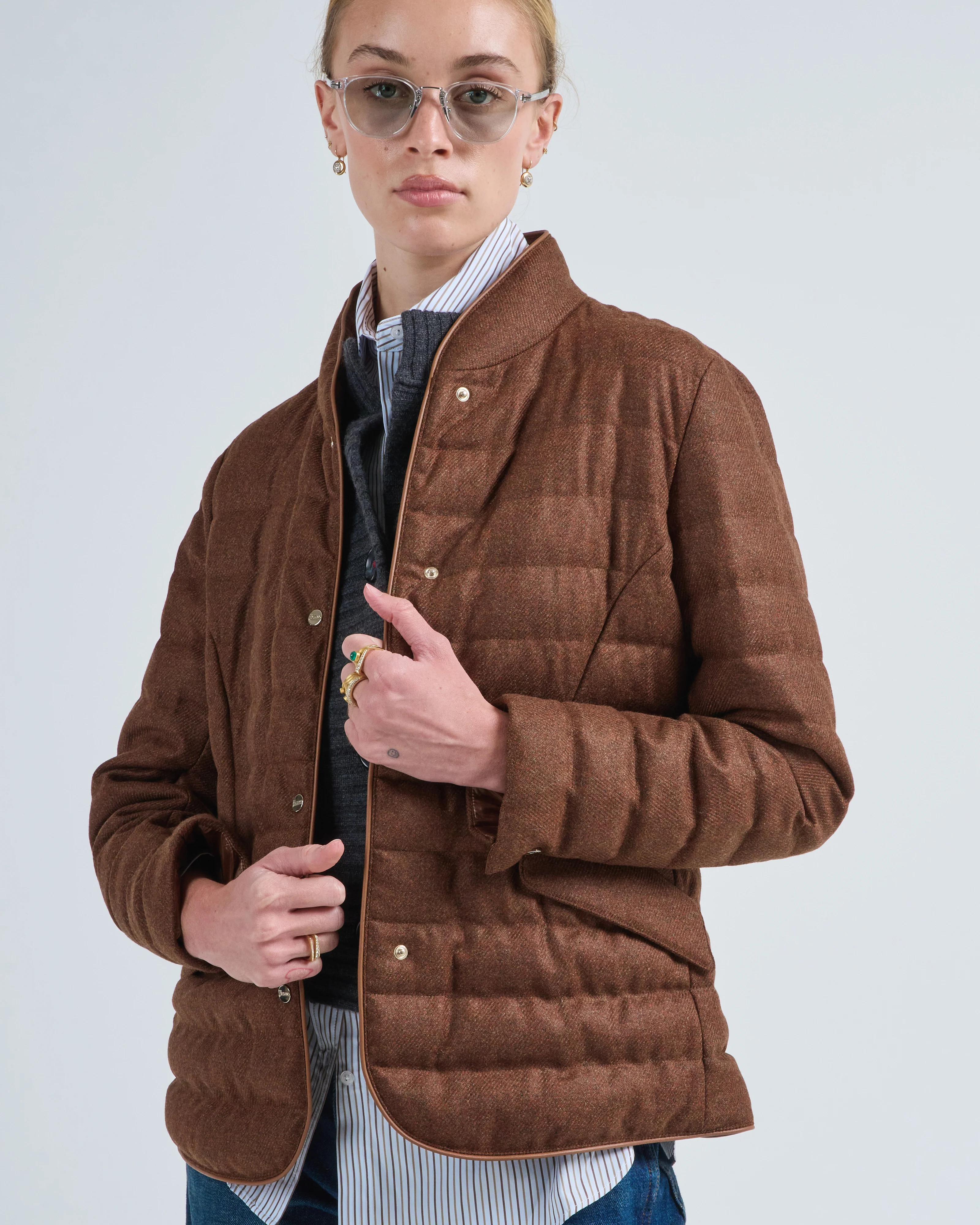 wool tweed blazer - Image 2