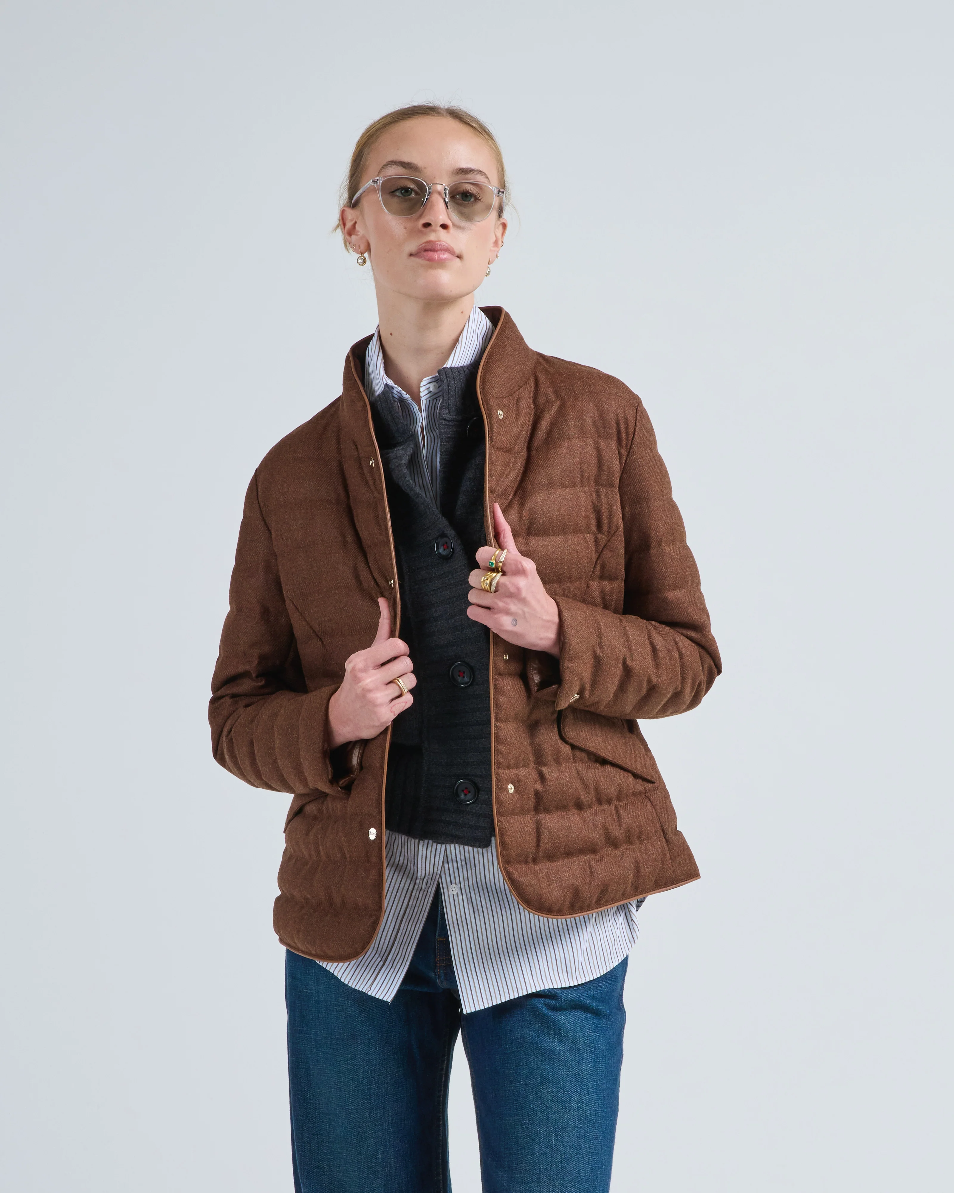 wool tweed blazer - Image 3