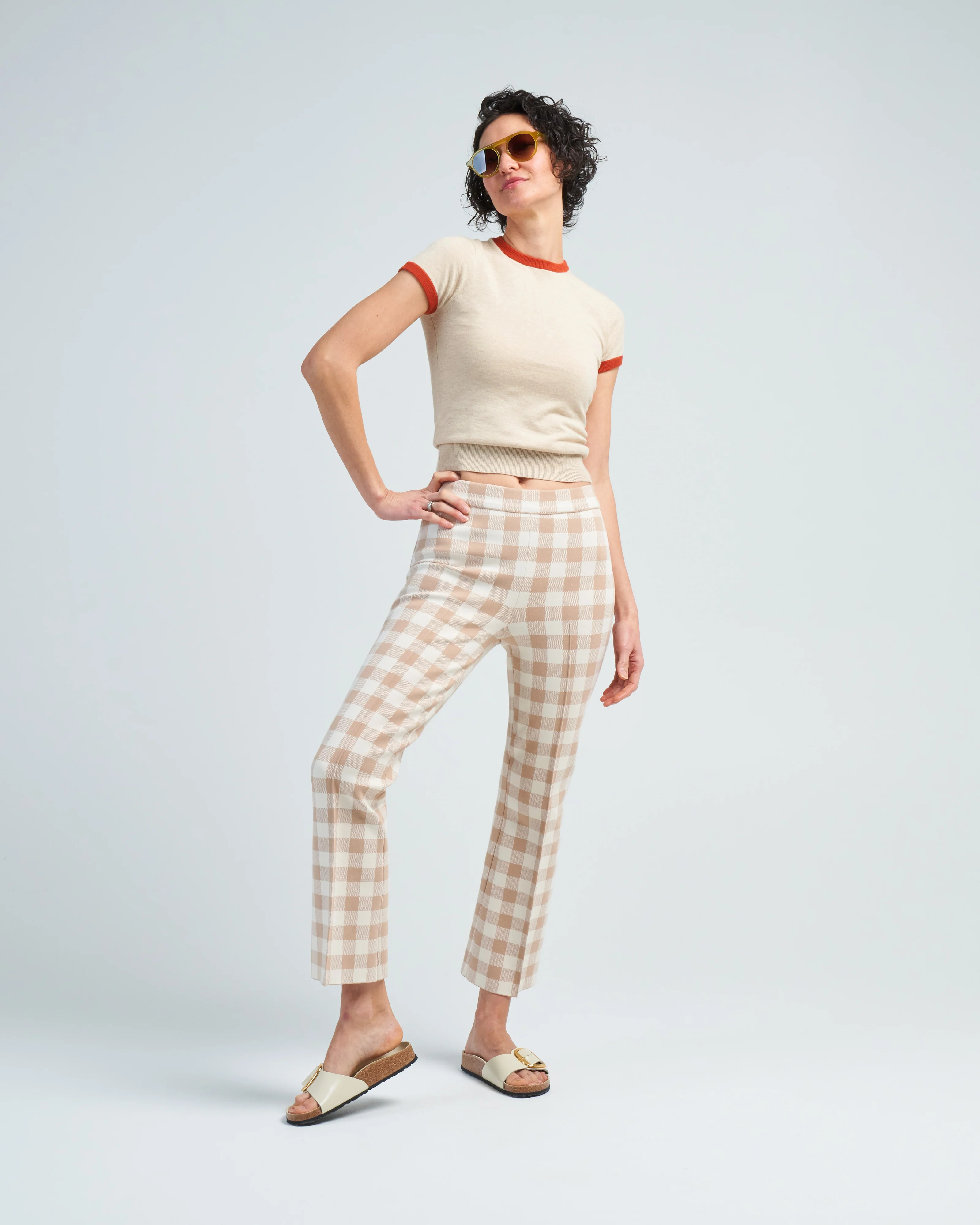 gingham kick pant - Image 2