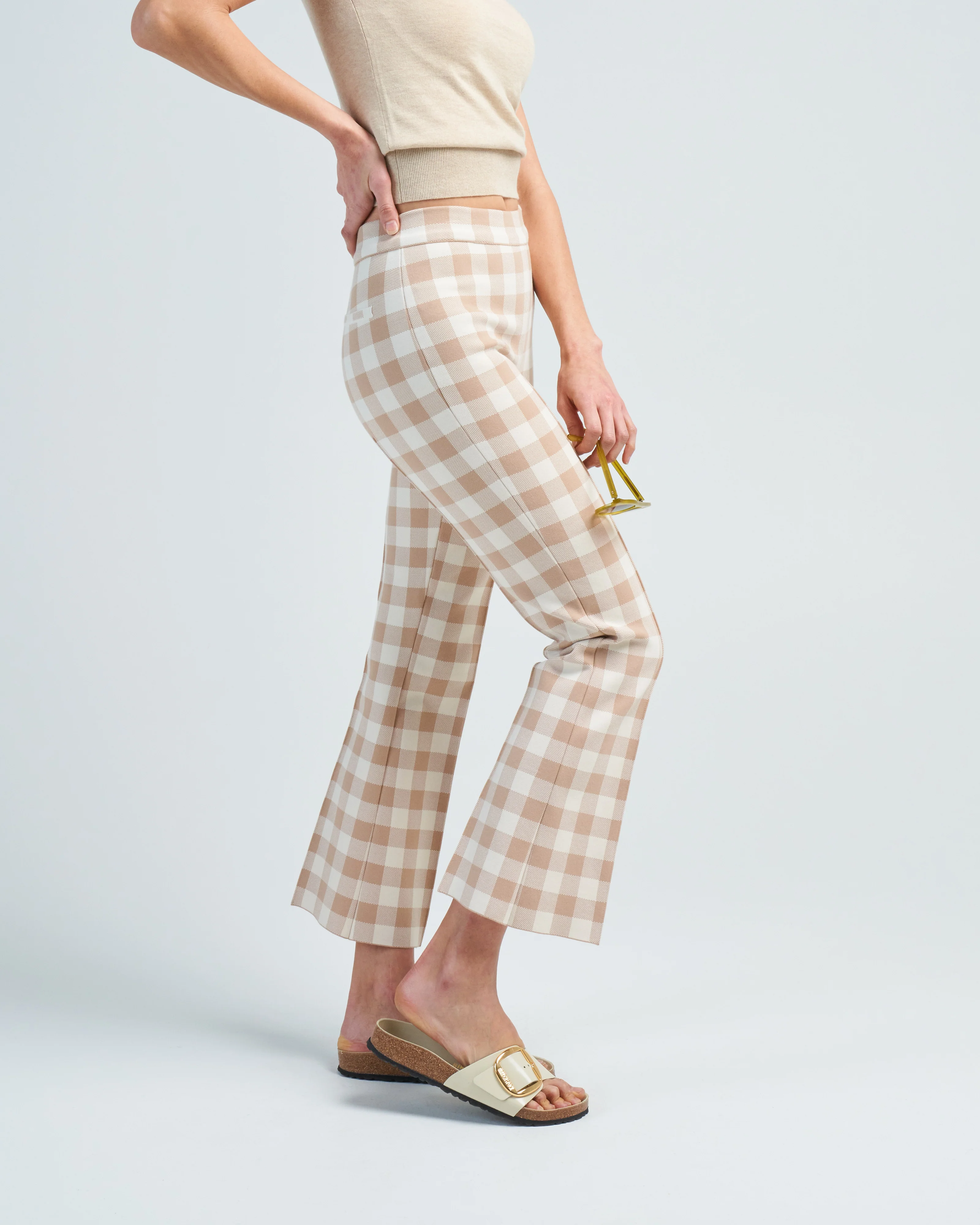 gingham kick pant - Image 3