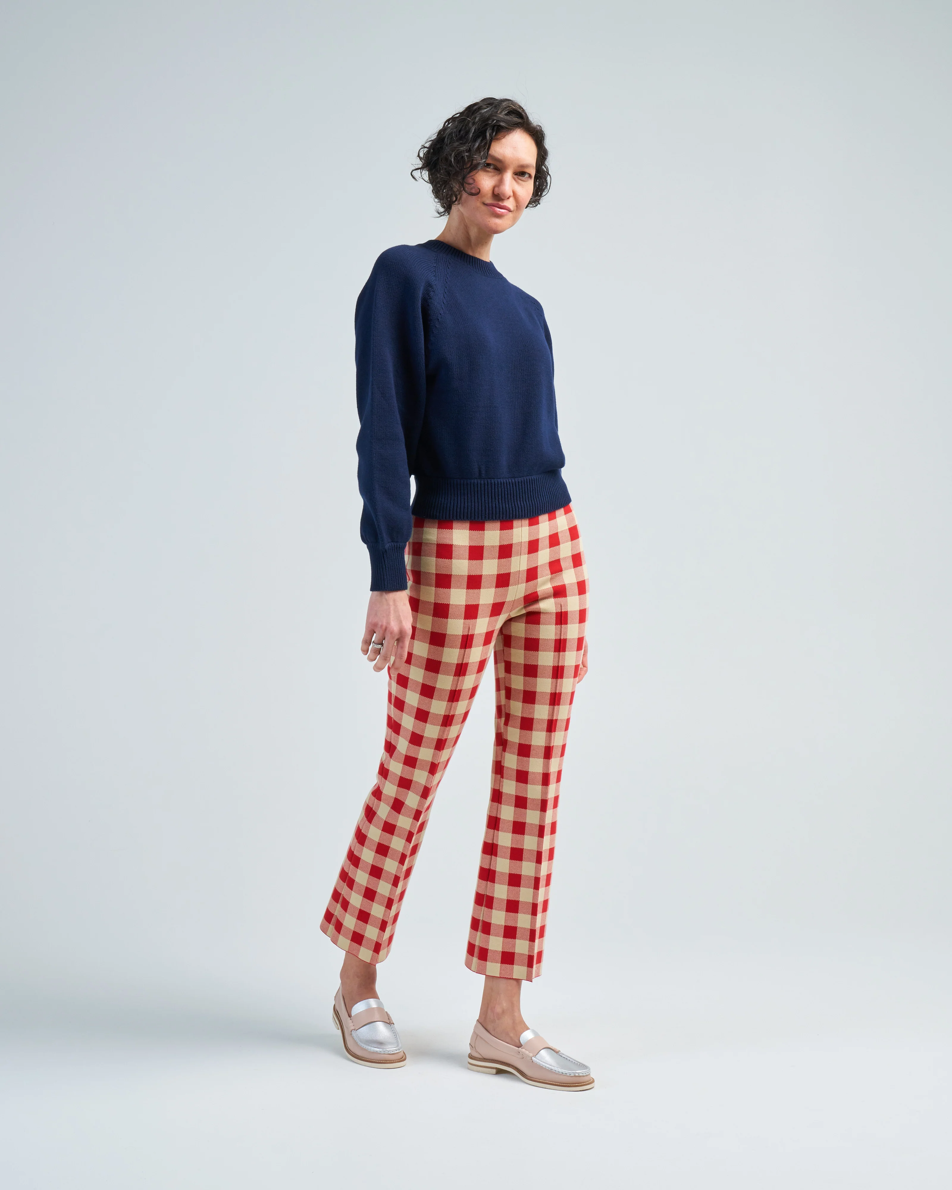 gingham kick pant - Image 2