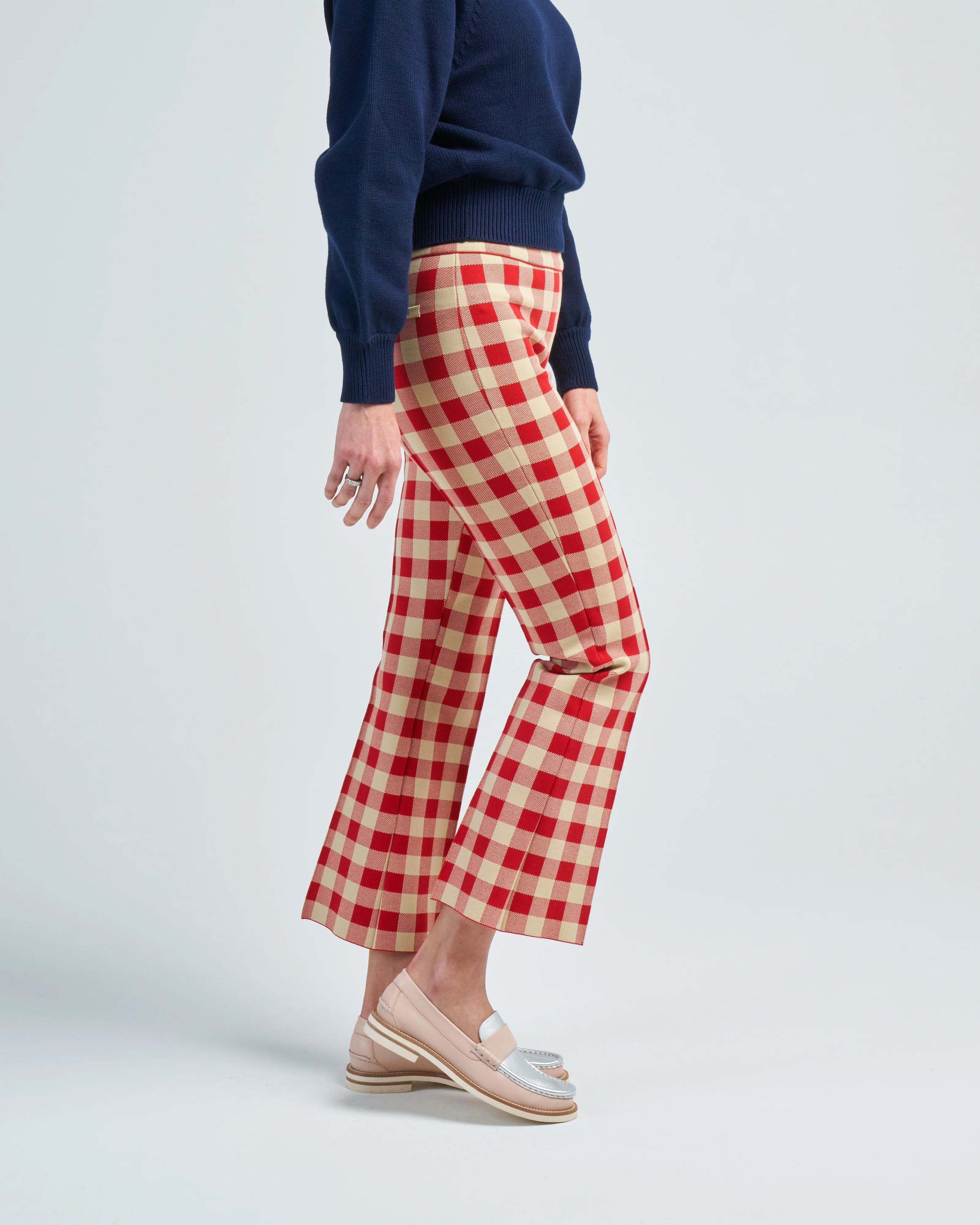 gingham kick pant - Image 3