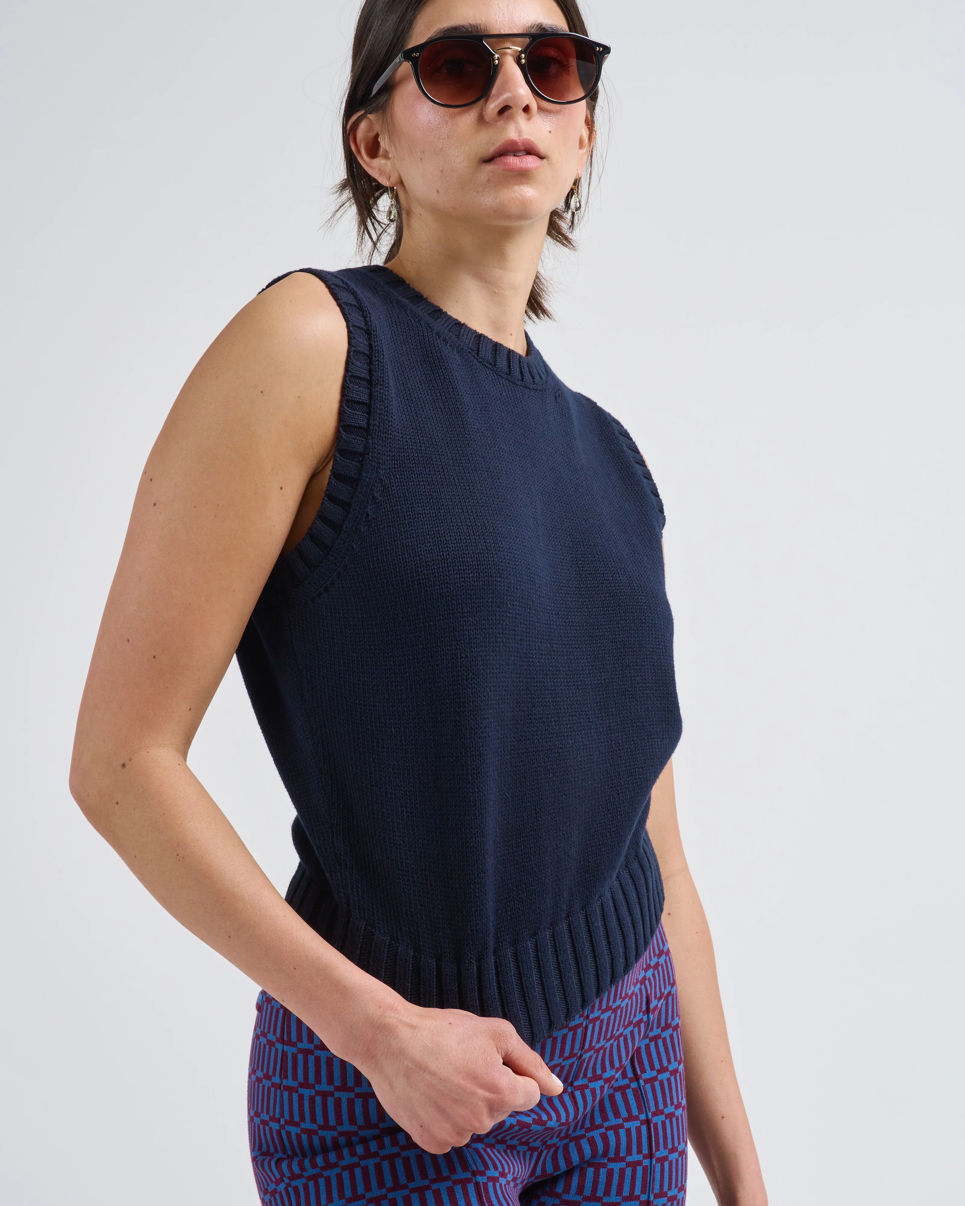 linda sweater vest