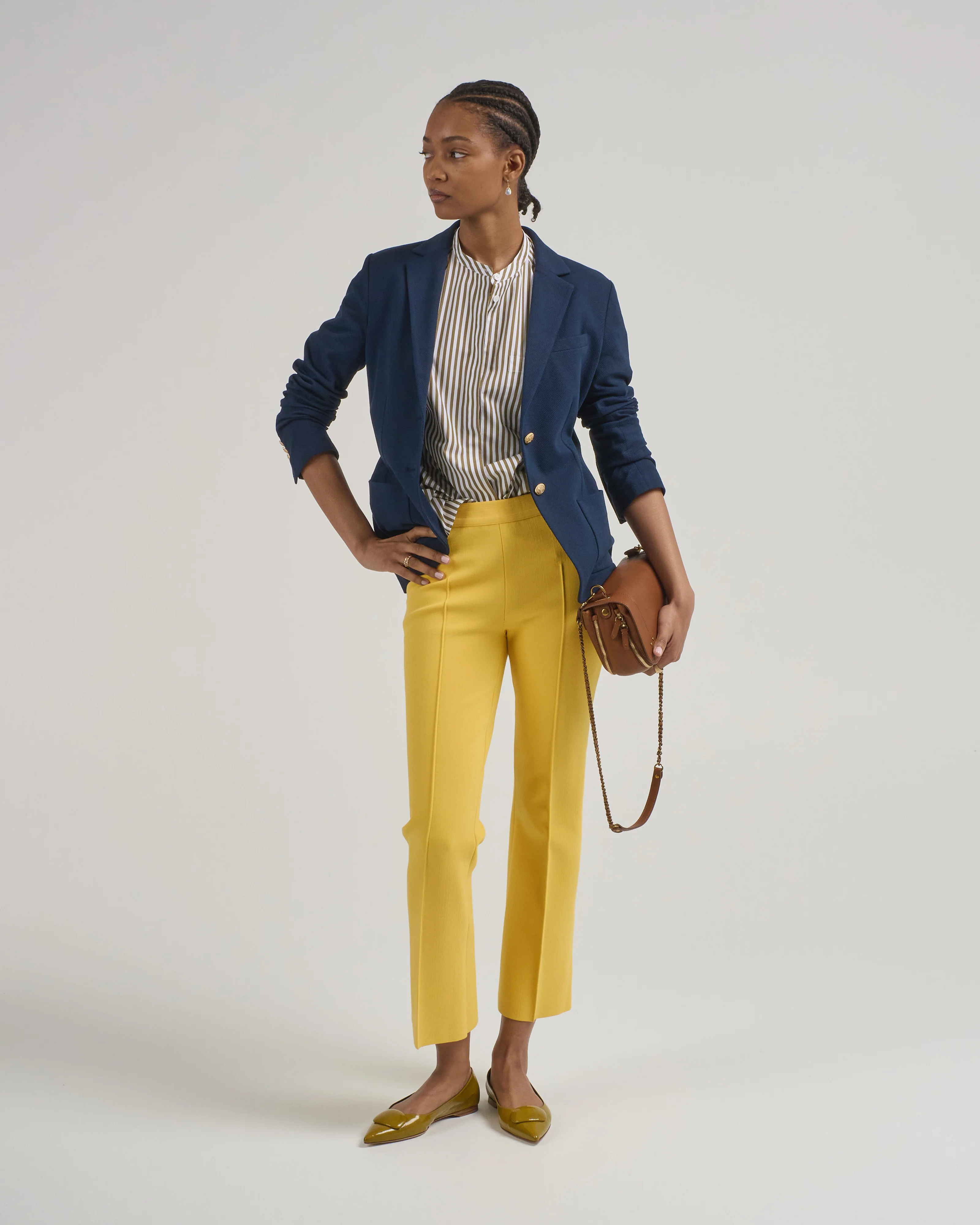 tonal stripe kick pant - Image 2